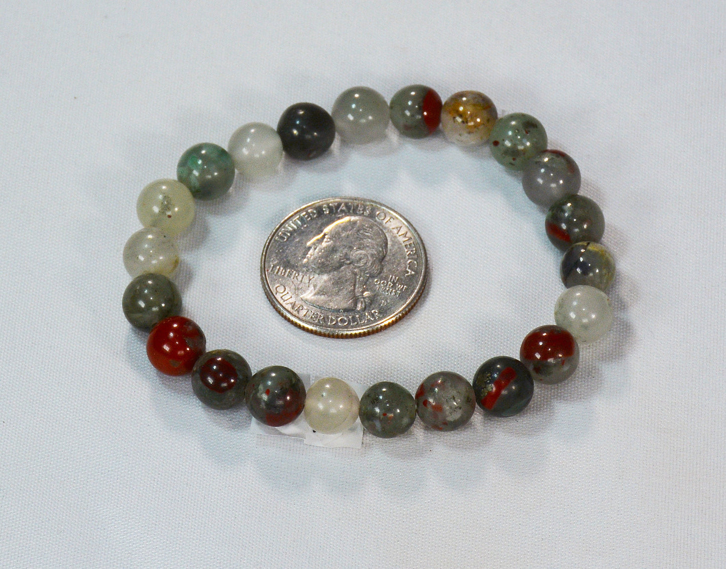 8mm African Bloodstone Stretch Bracelet | Healing Jewelry All Tribes Treasures