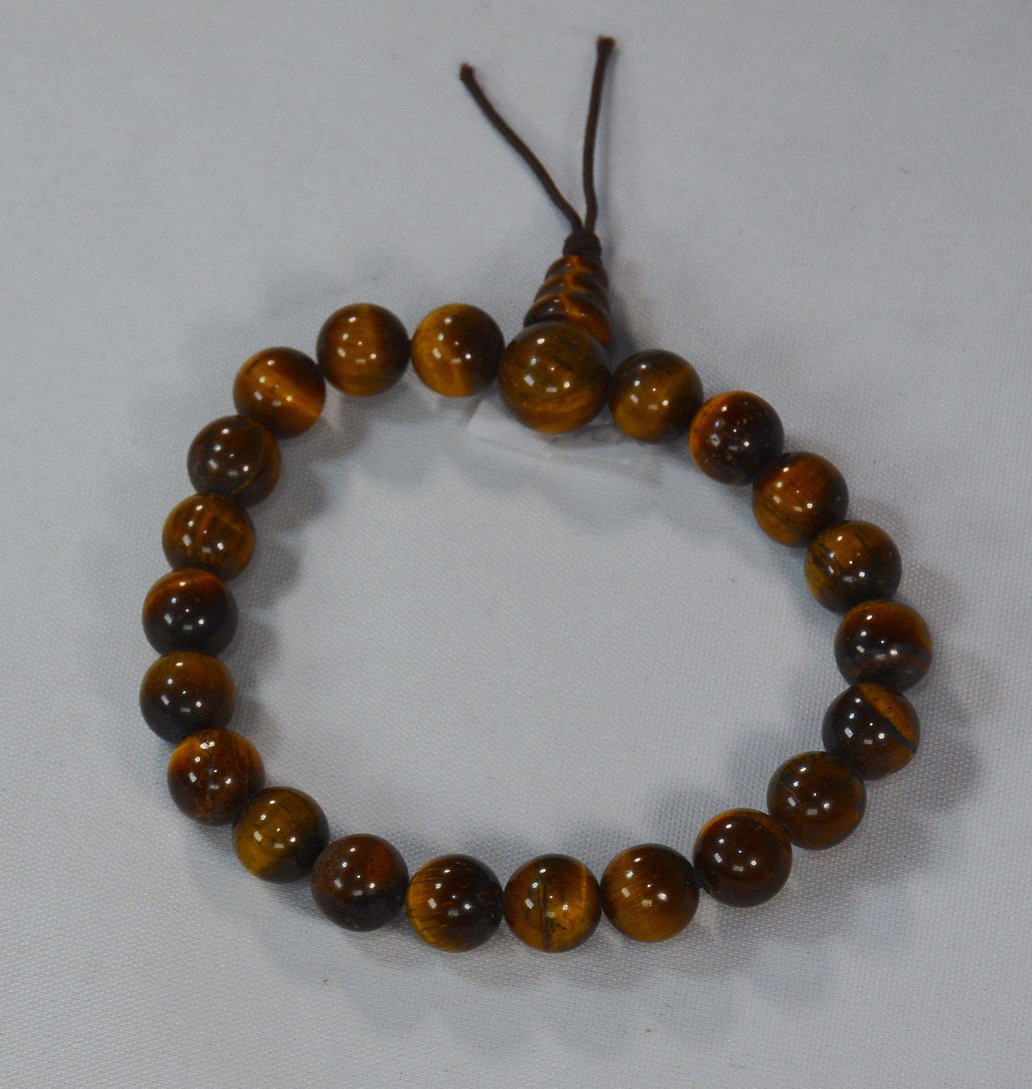 8mm Tiger's Eye Mala Bracelet for Spiritual Healing All Tribes Treasures