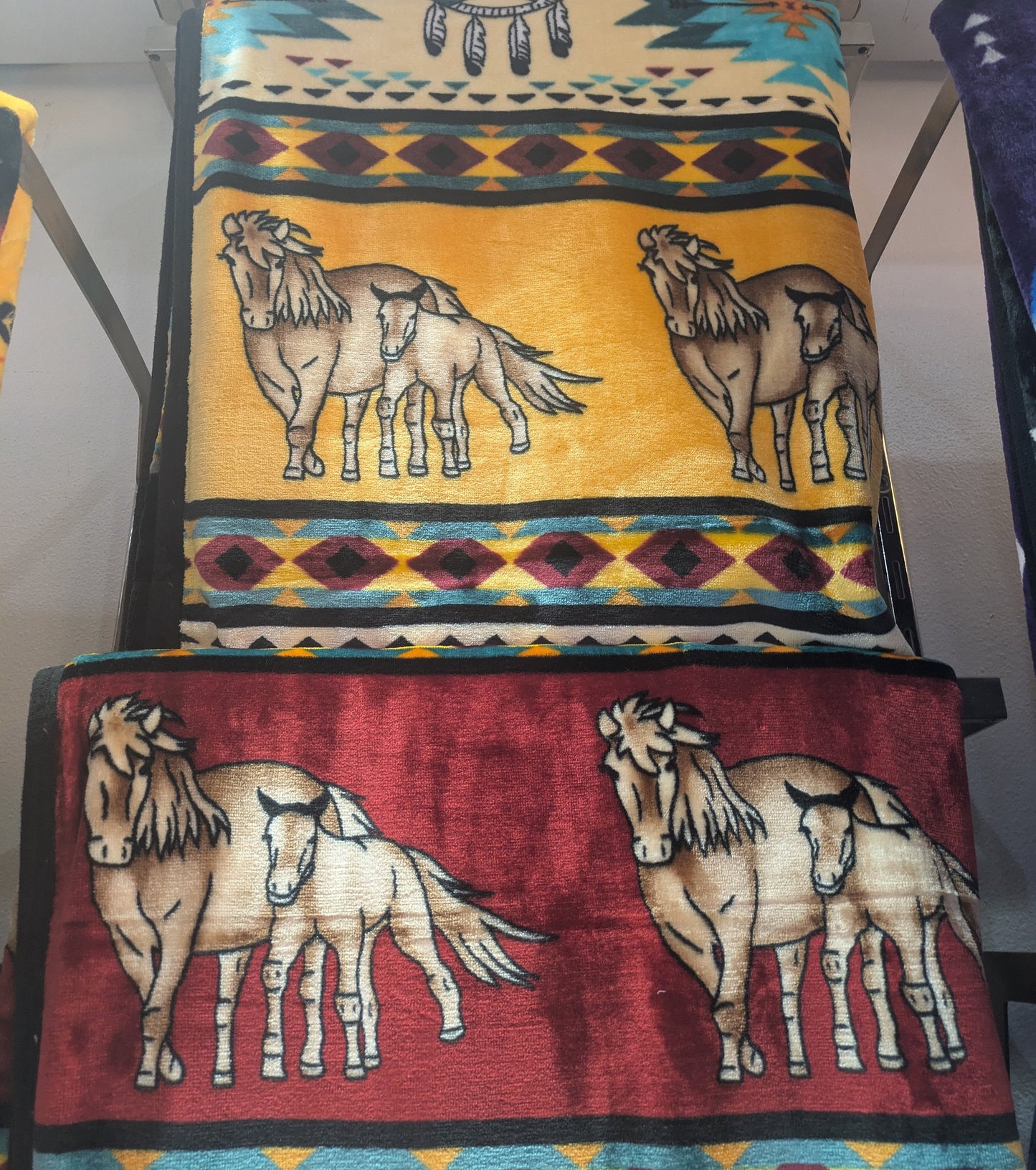 Native American Tribal Blanket - KING Size, Reversible All Tribes Treasures