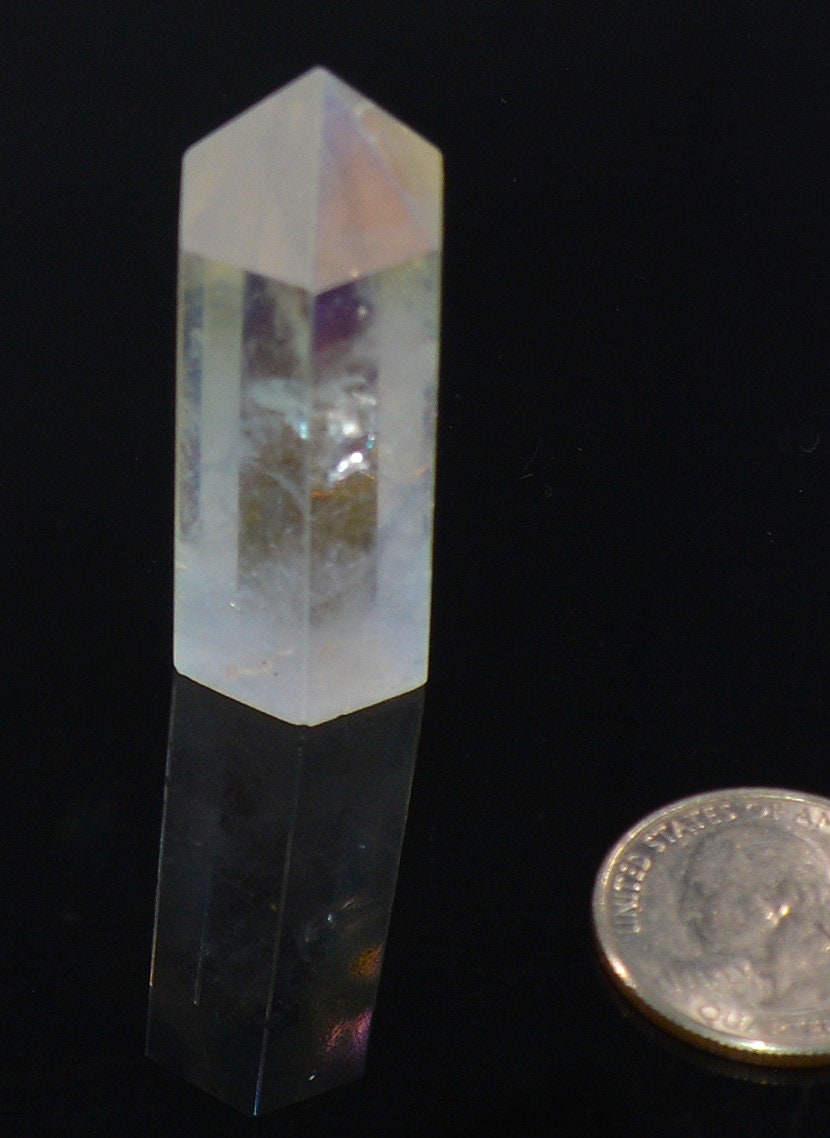 Angel Aura Quartz Crystal Point - Polished Stone All Tribes Treasures