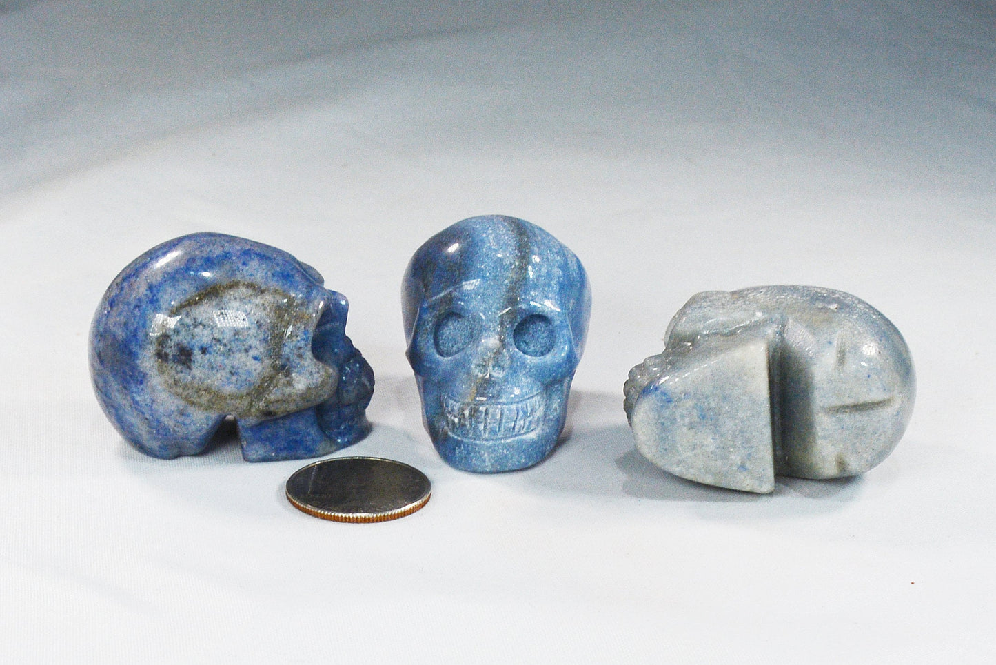 Sodalite Blue Aventurine Skull – Hand-Carved Natural Stone All Tribes Treasures