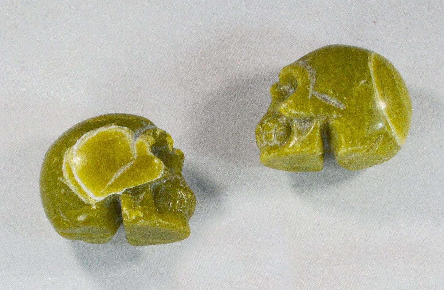 Serpentine Stone Skull - Hand-Carved Natural All Tribes Treasures