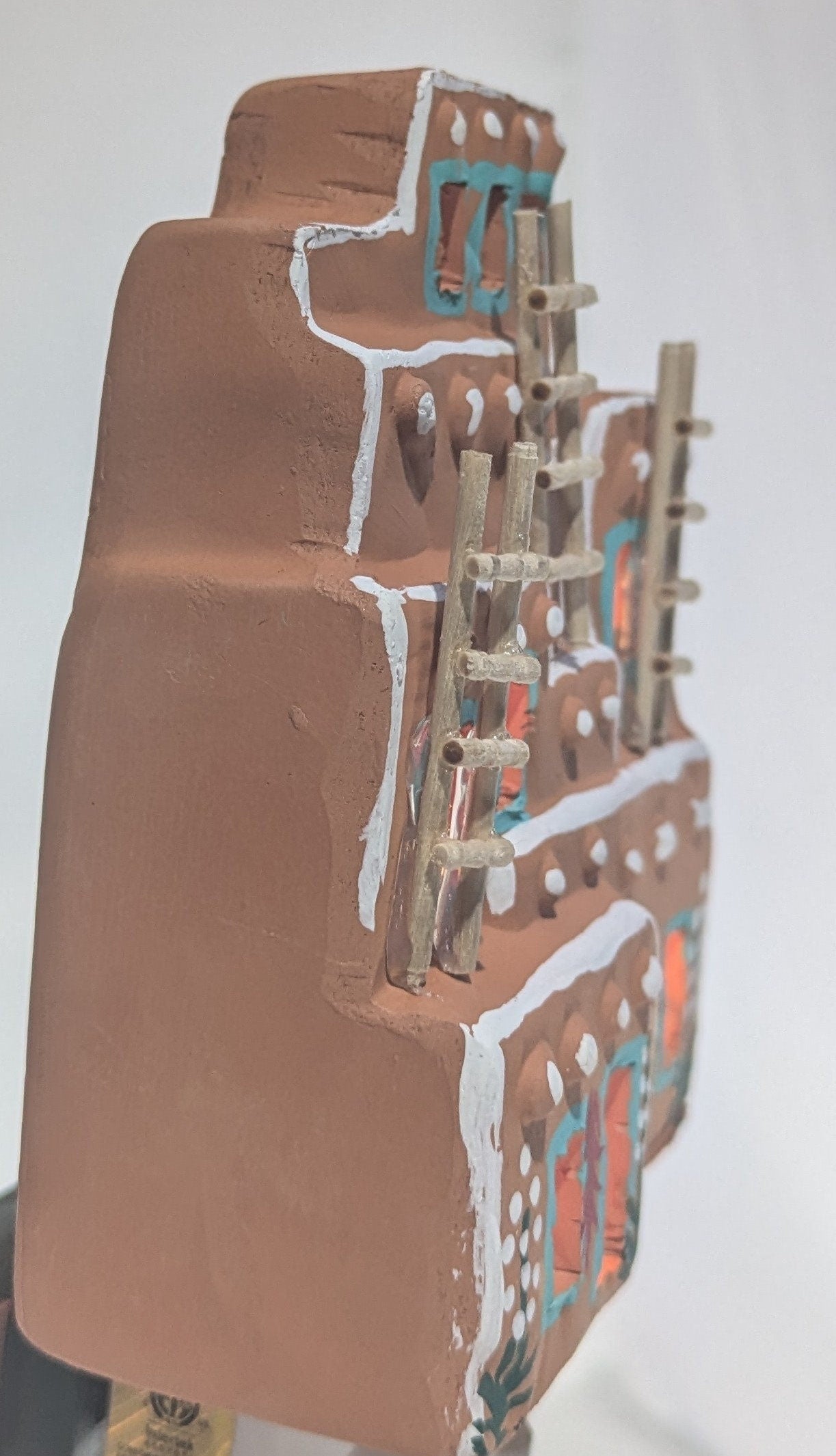 Handmade Pueblo Ornament with Light Bulb & Plug All Tribes Treasures