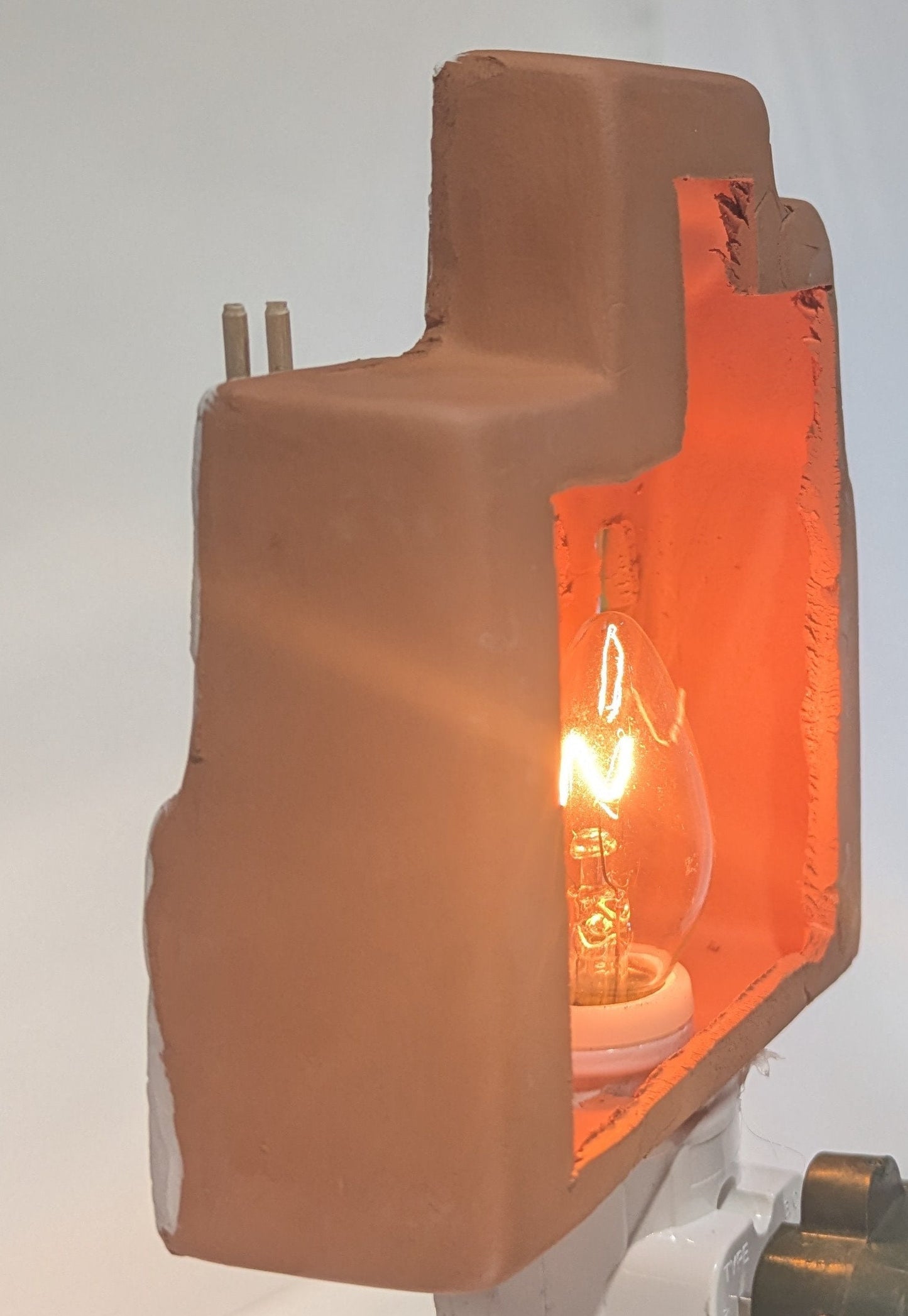 Handmade Pueblo Ornament with Light Bulb & Plug All Tribes Treasures