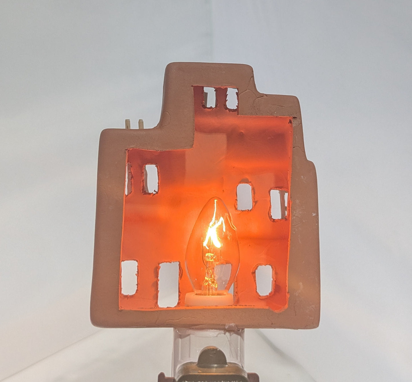Handmade Pueblo Ornament with Light Bulb & Plug All Tribes Treasures