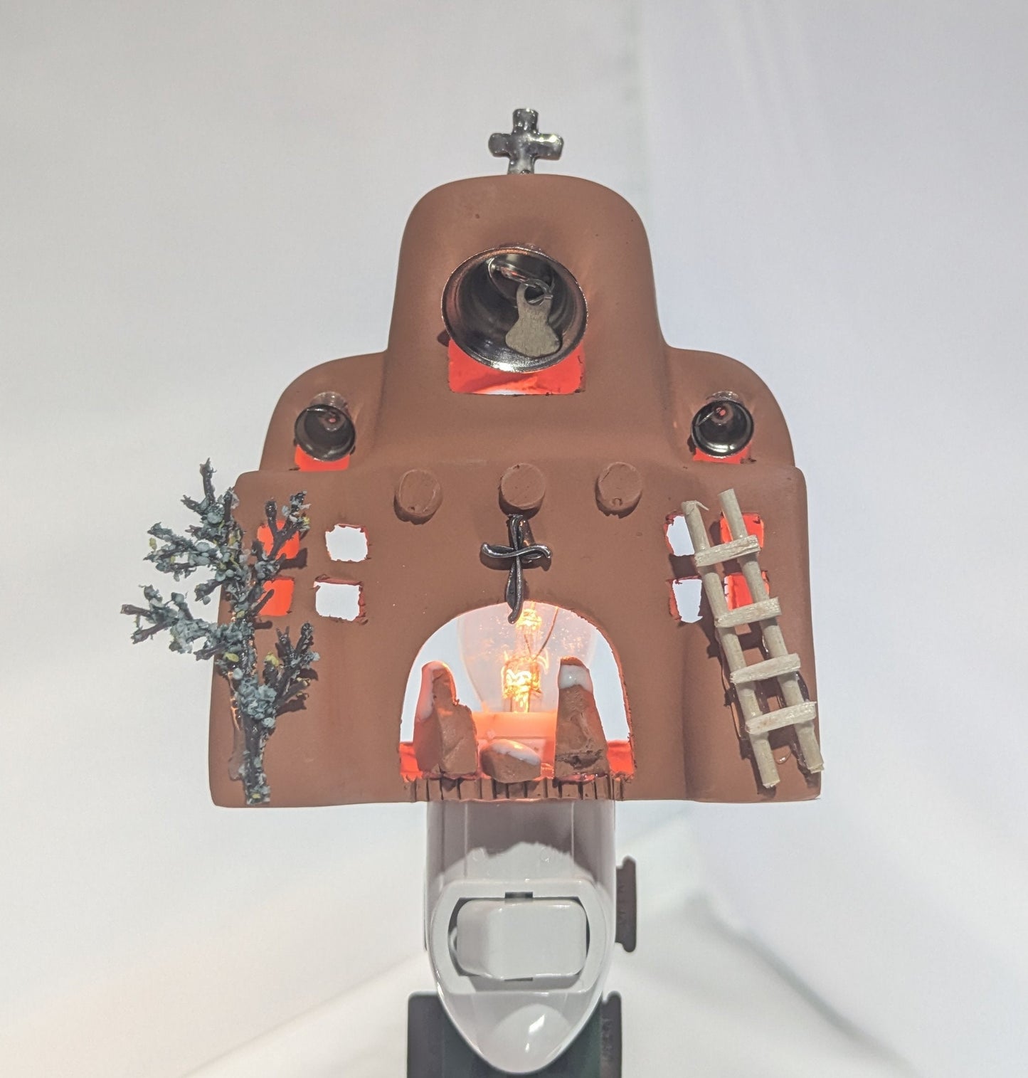 San Miguel Nativity Ornament with Light and Night Attachment All Tribes Treasures