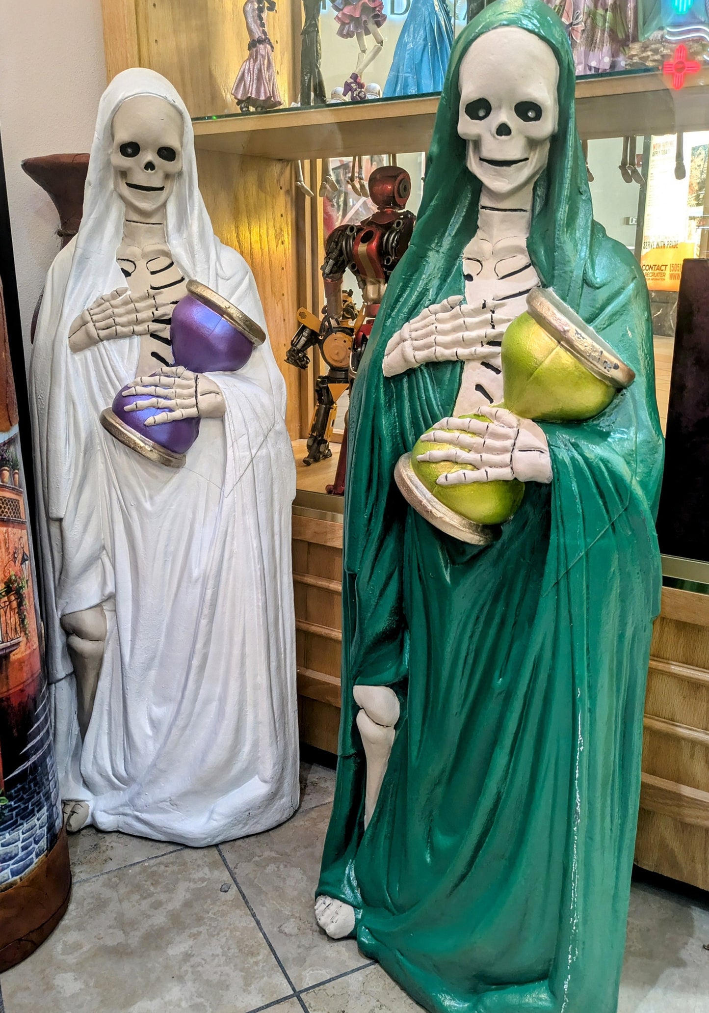 Santa Muerte Resin Statue New Mexico Style All Tribes Treasures