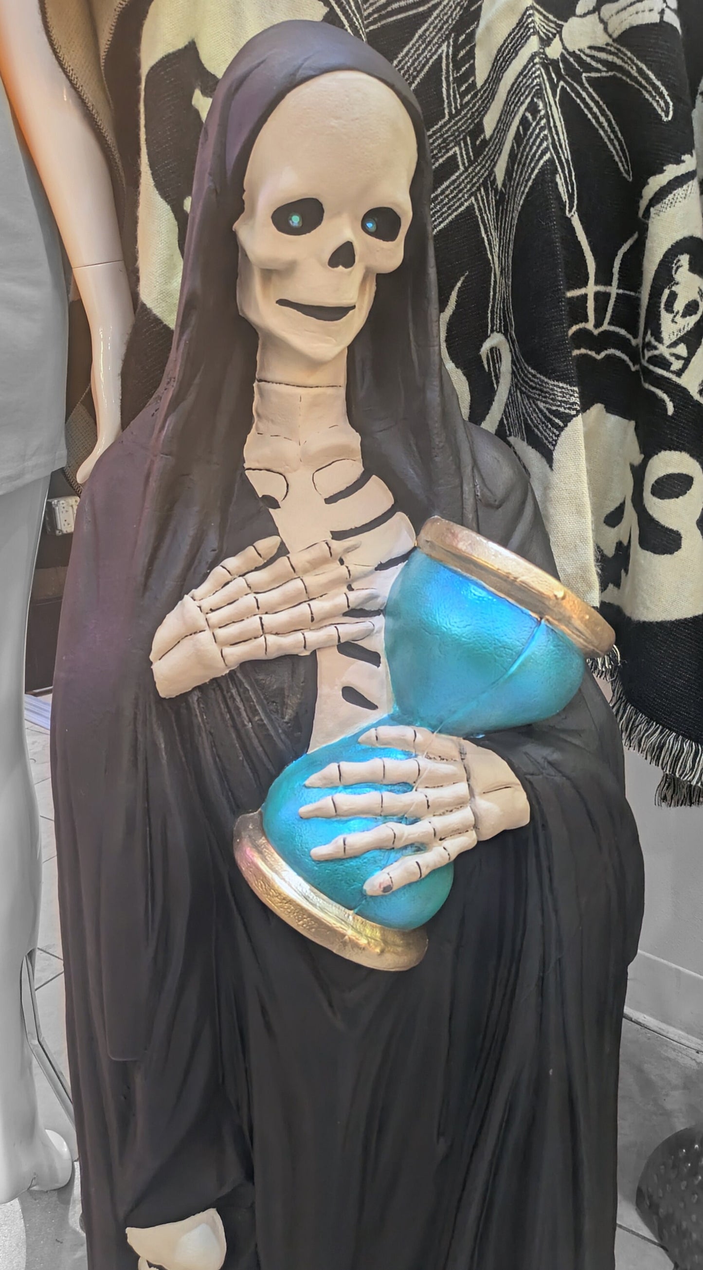 Santa Muerte Resin Statue New Mexico Style All Tribes Treasures