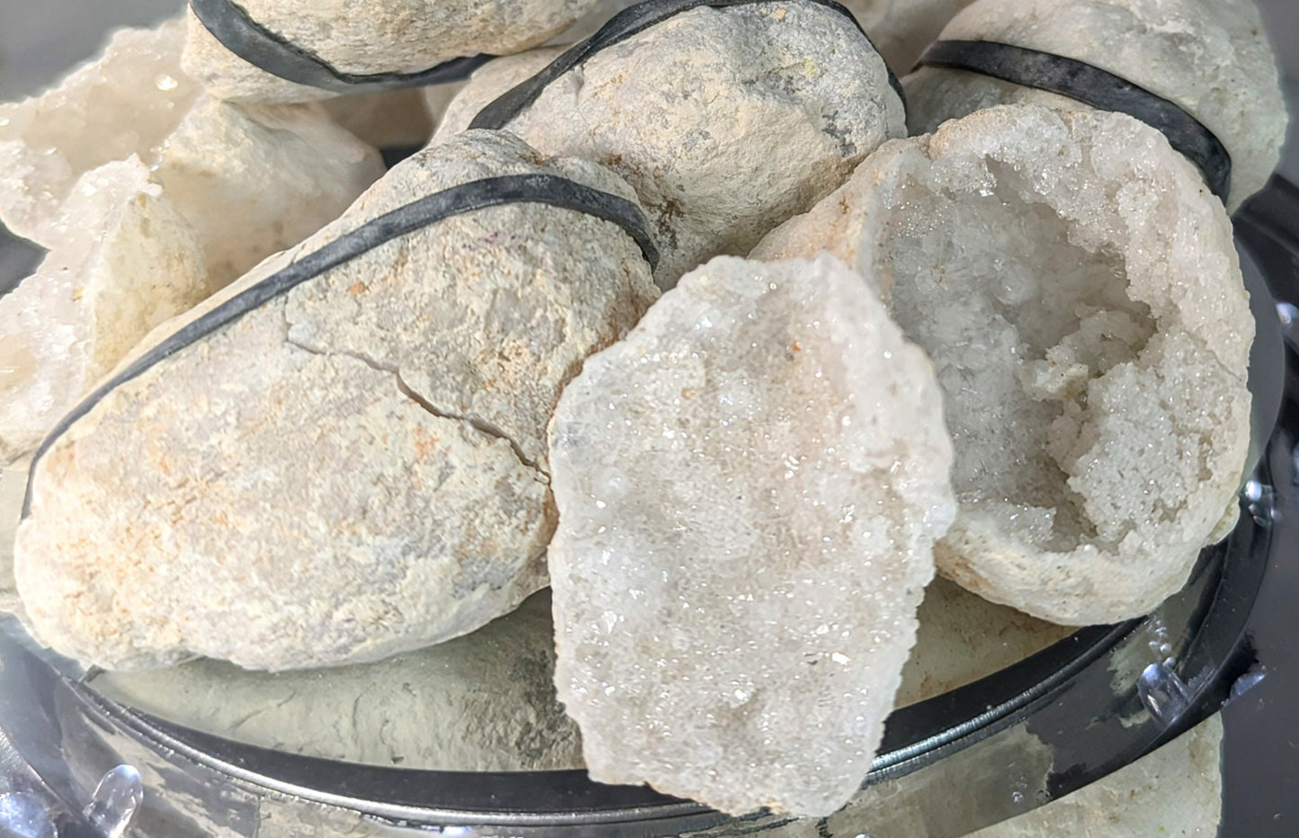 Clear Quartz & Agate Mexican Geode Pairs All Tribes Treasures