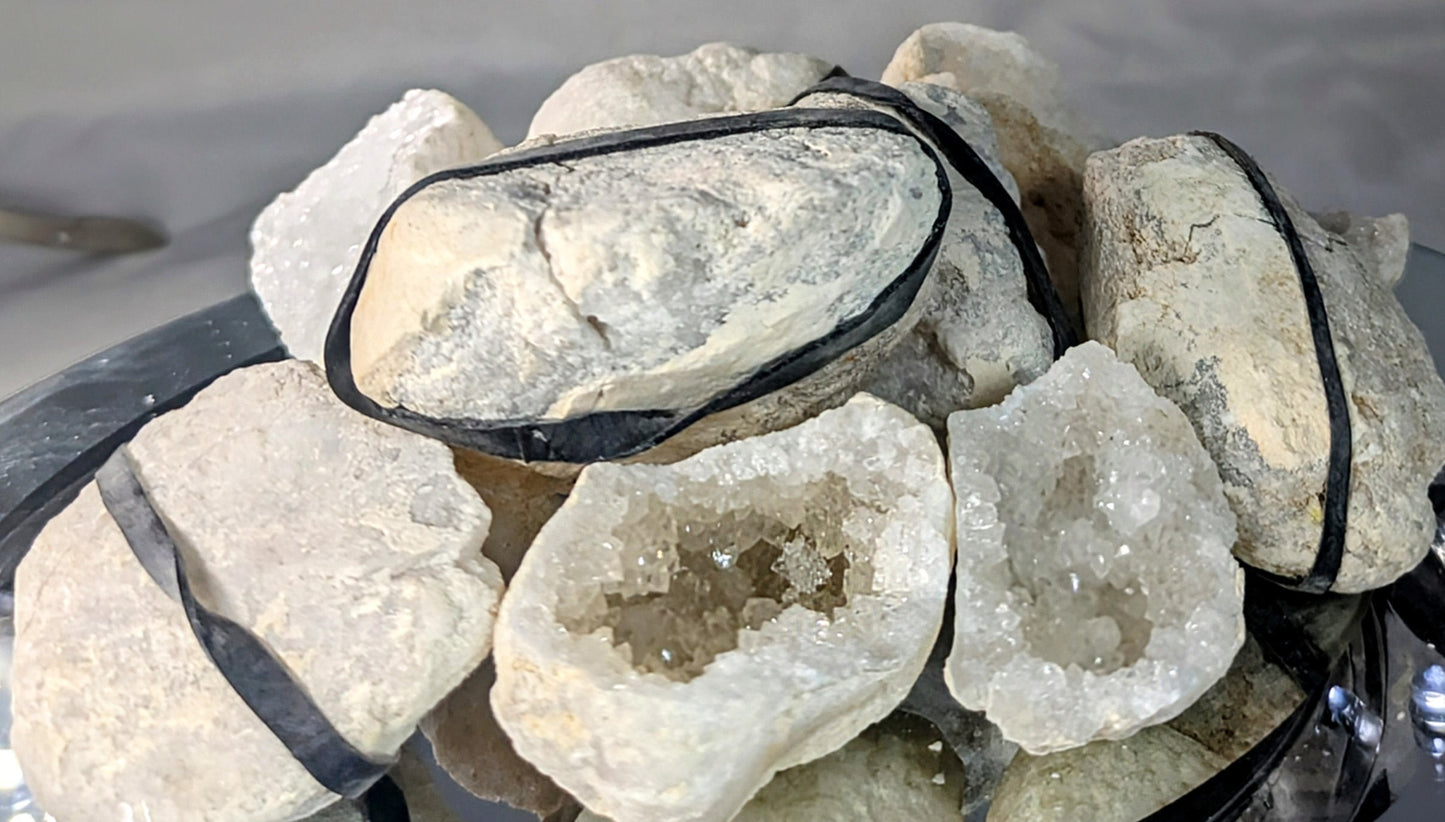 Clear Quartz & Agate Mexican Geode Pairs All Tribes Treasures