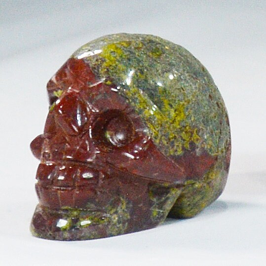 Dragon Blood Jasper Skull for Spiritual Healing & Courage All Tribes Treasures