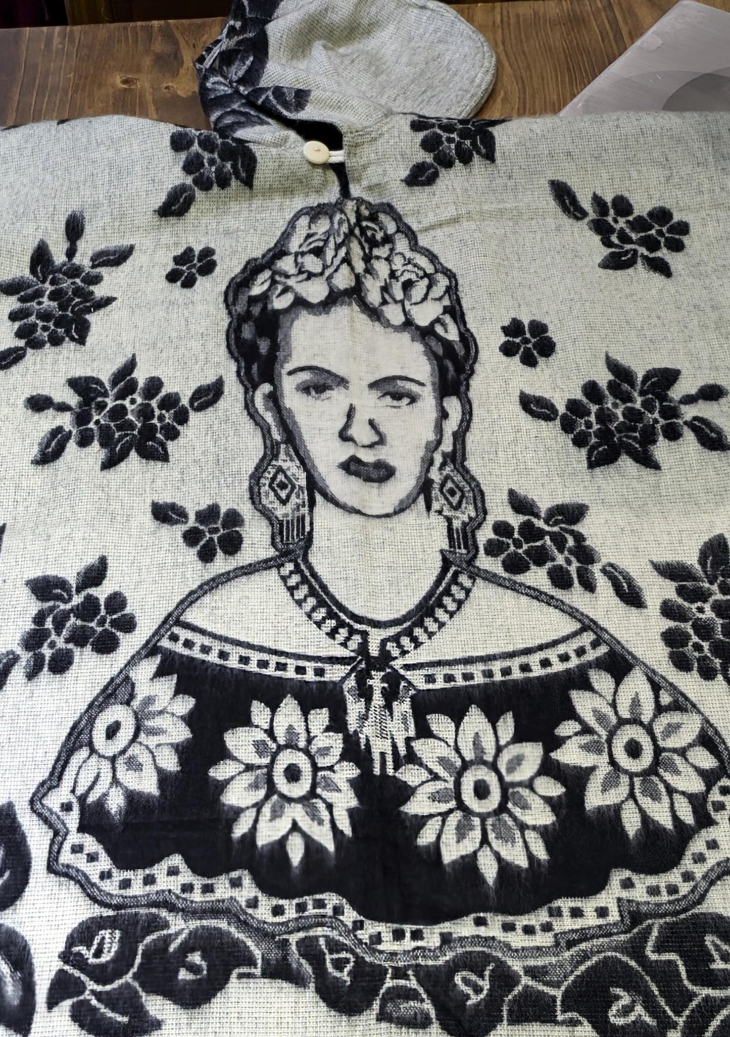 Frida Kahlo Reversible Poncho Unisex Christmas Gift All Tribes Treasures