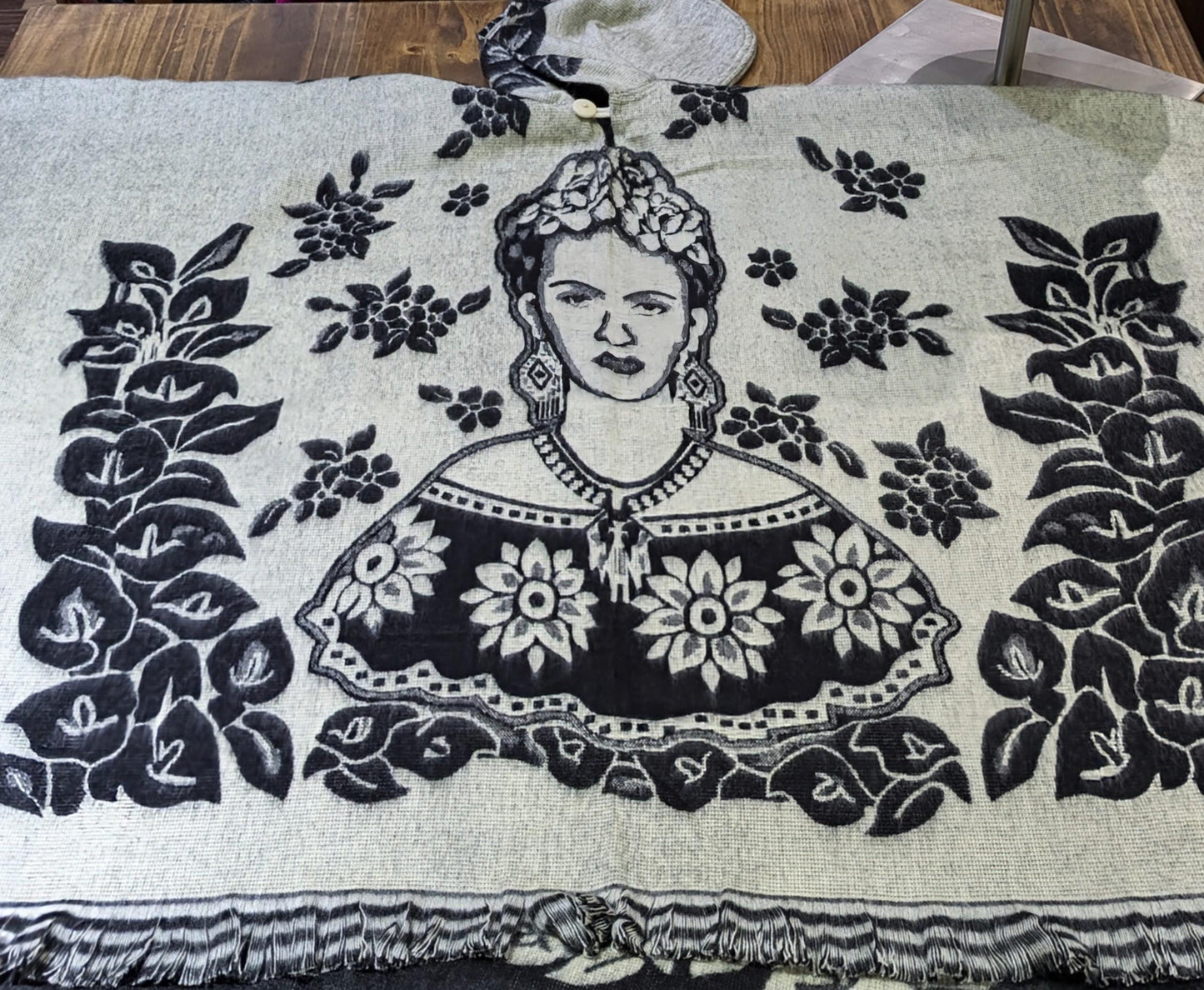 Frida Kahlo Reversible Poncho Unisex Christmas Gift All Tribes Treasures