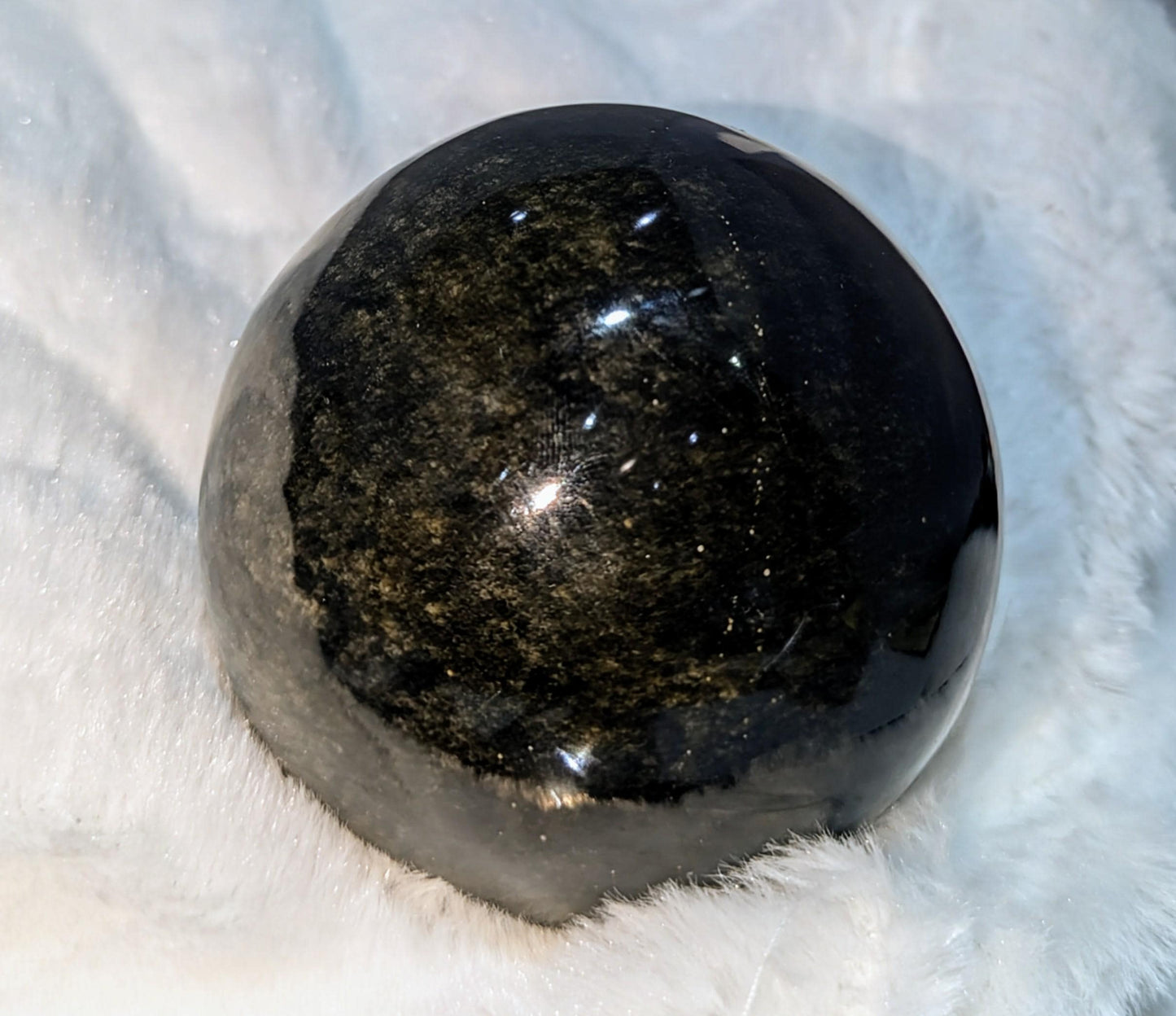 Sheen Obsidian Healing Sphere from Mexico All Tribes Treasures