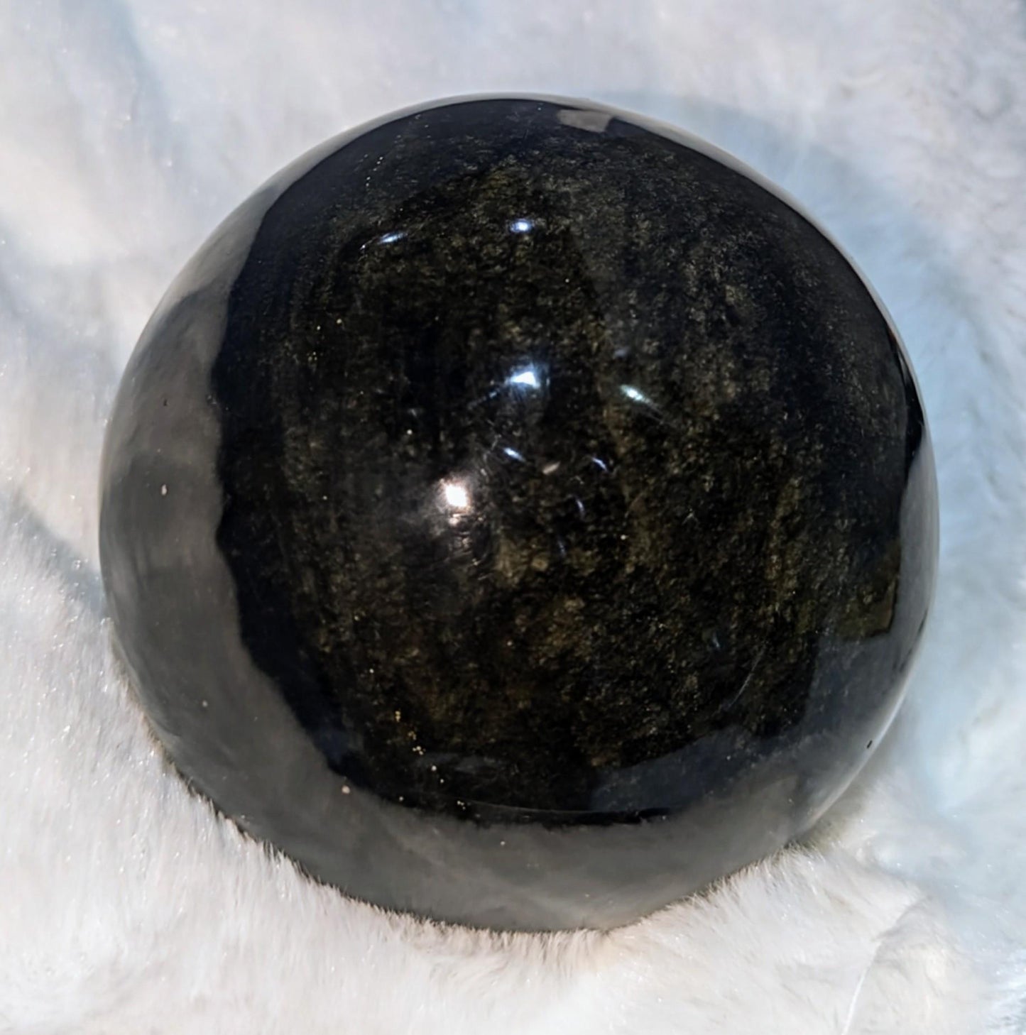 Sheen Obsidian Healing Sphere from Mexico All Tribes Treasures