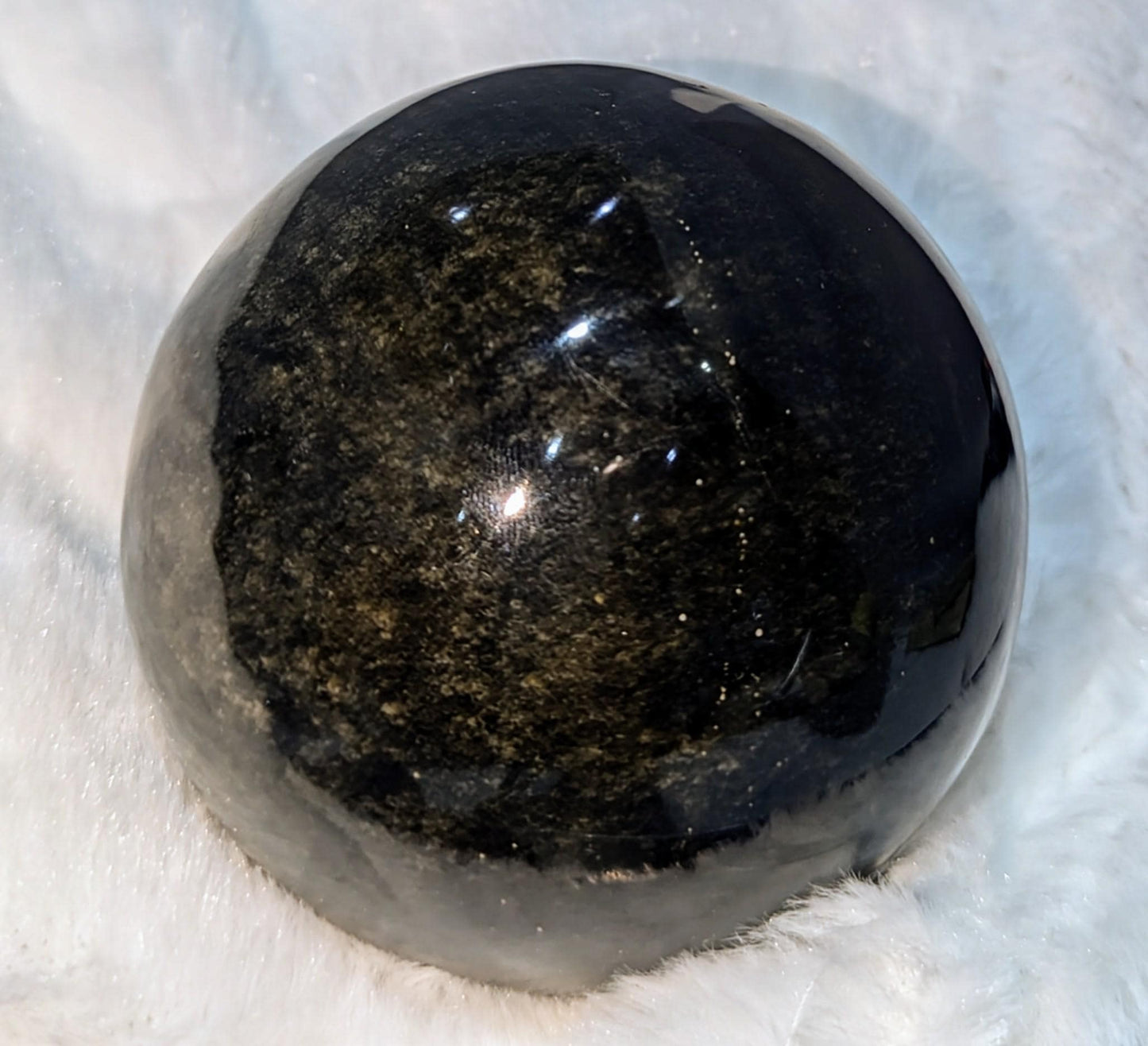 Sheen Obsidian Healing Sphere from Mexico All Tribes Treasures