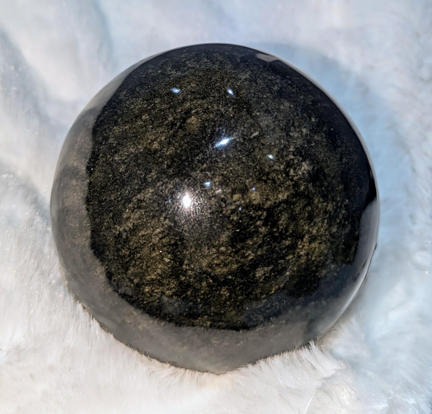 Sheen Obsidian Healing Sphere from Mexico All Tribes Treasures