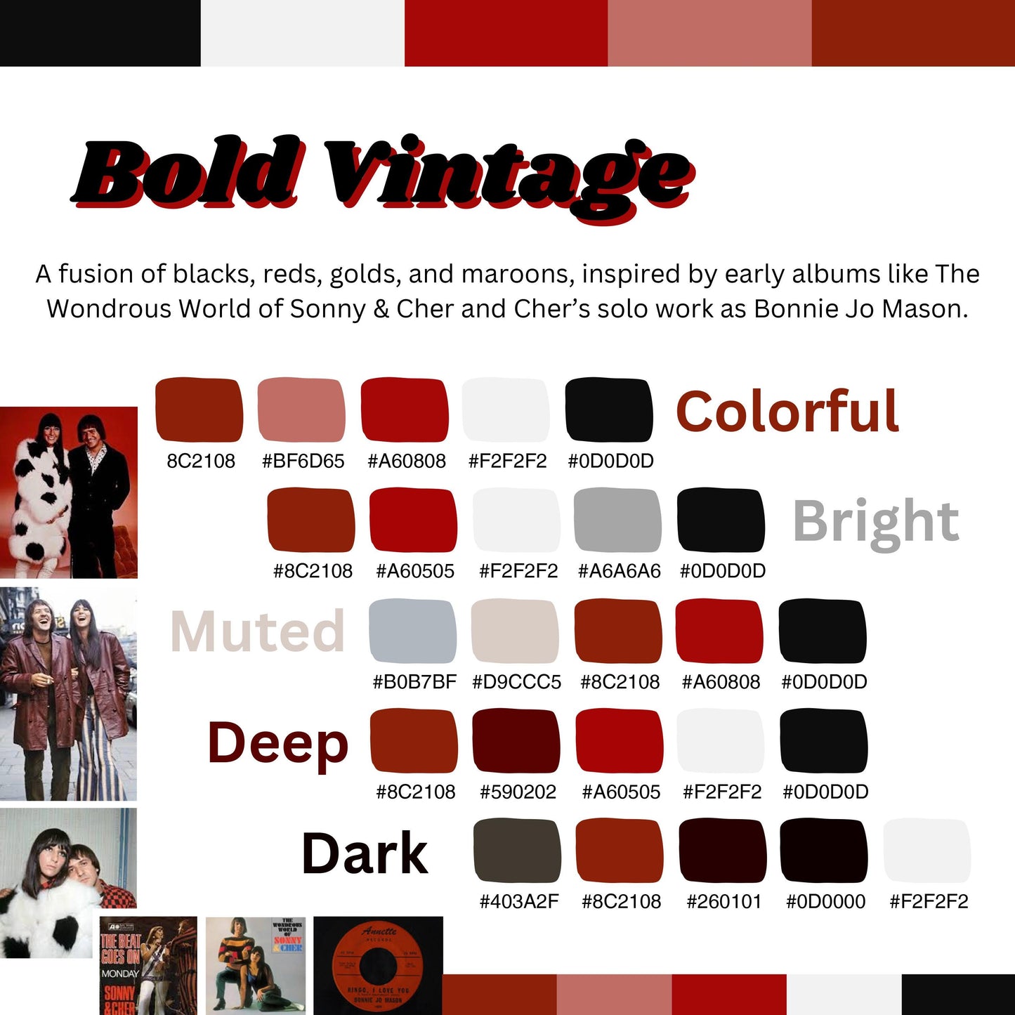 60s Digital Coloring Book Inspired by Sonny & Cher All Tribes Treasures