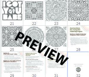 60s Digital Coloring Book Inspired by Sonny & Cher All Tribes Treasures