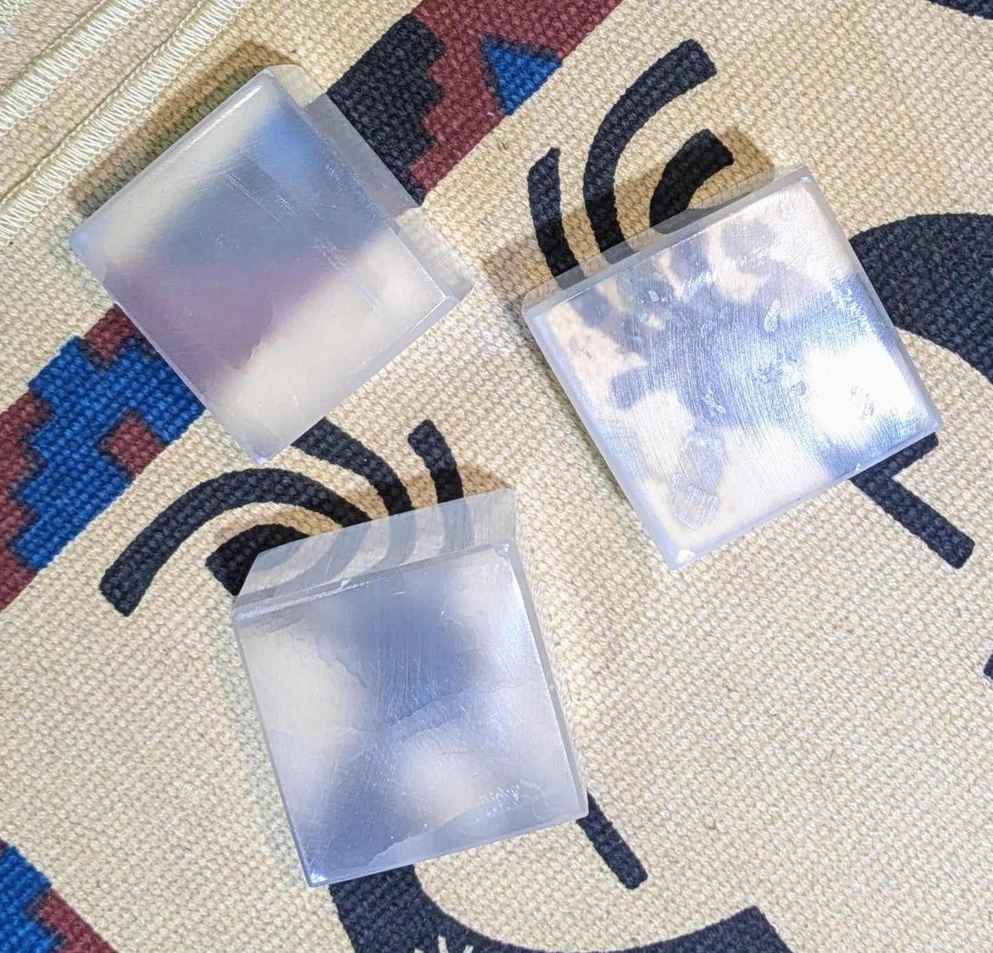 Selenite Cube Teaching Aid and Healing Crystal All Tribes Treasures