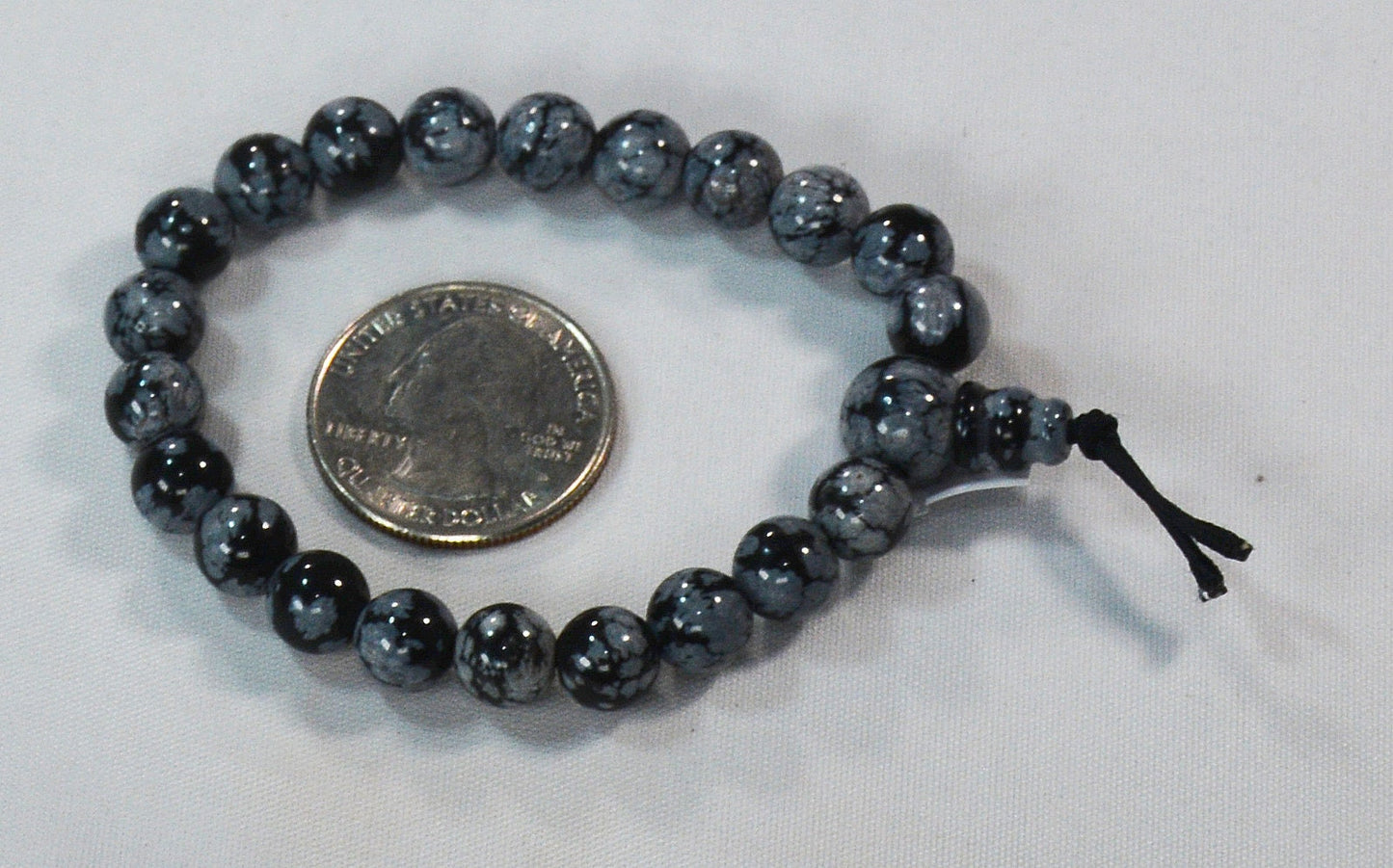 Snowflake Obsidian Bracelet – Healing Mala Jewelry All Tribes Treasures