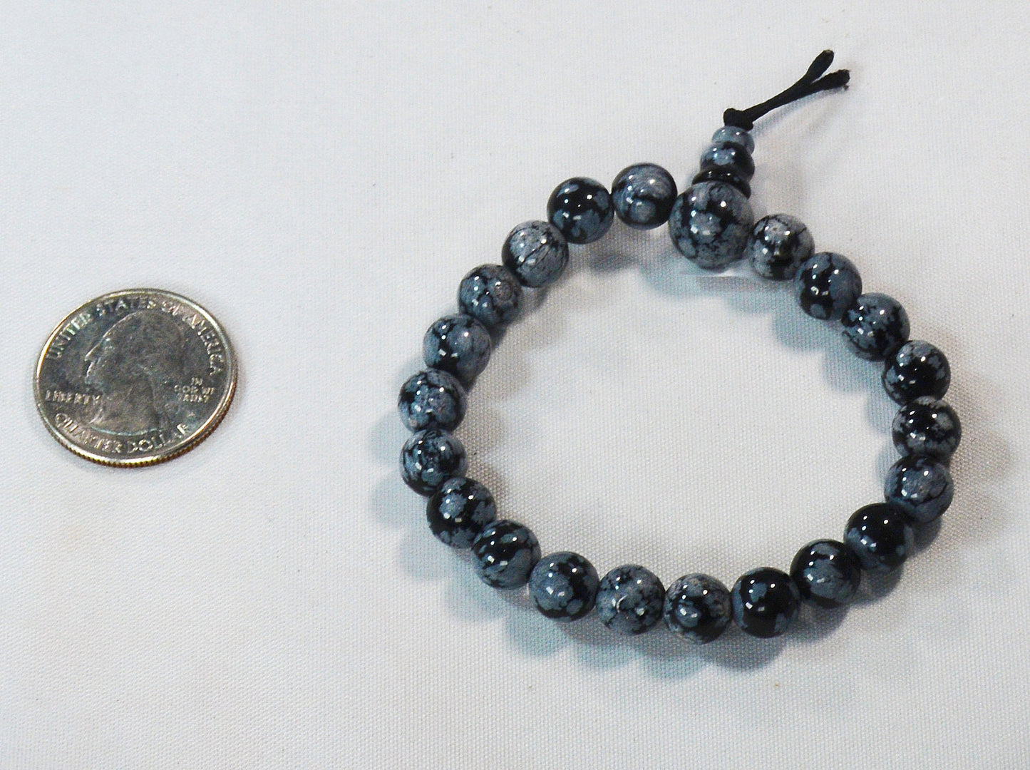 Snowflake Obsidian Bracelet – Healing Mala Jewelry All Tribes Treasures