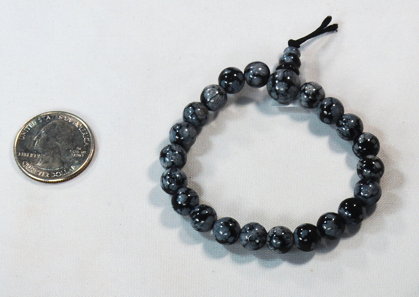 Snowflake Obsidian Bracelet – Healing Mala Jewelry All Tribes Treasures