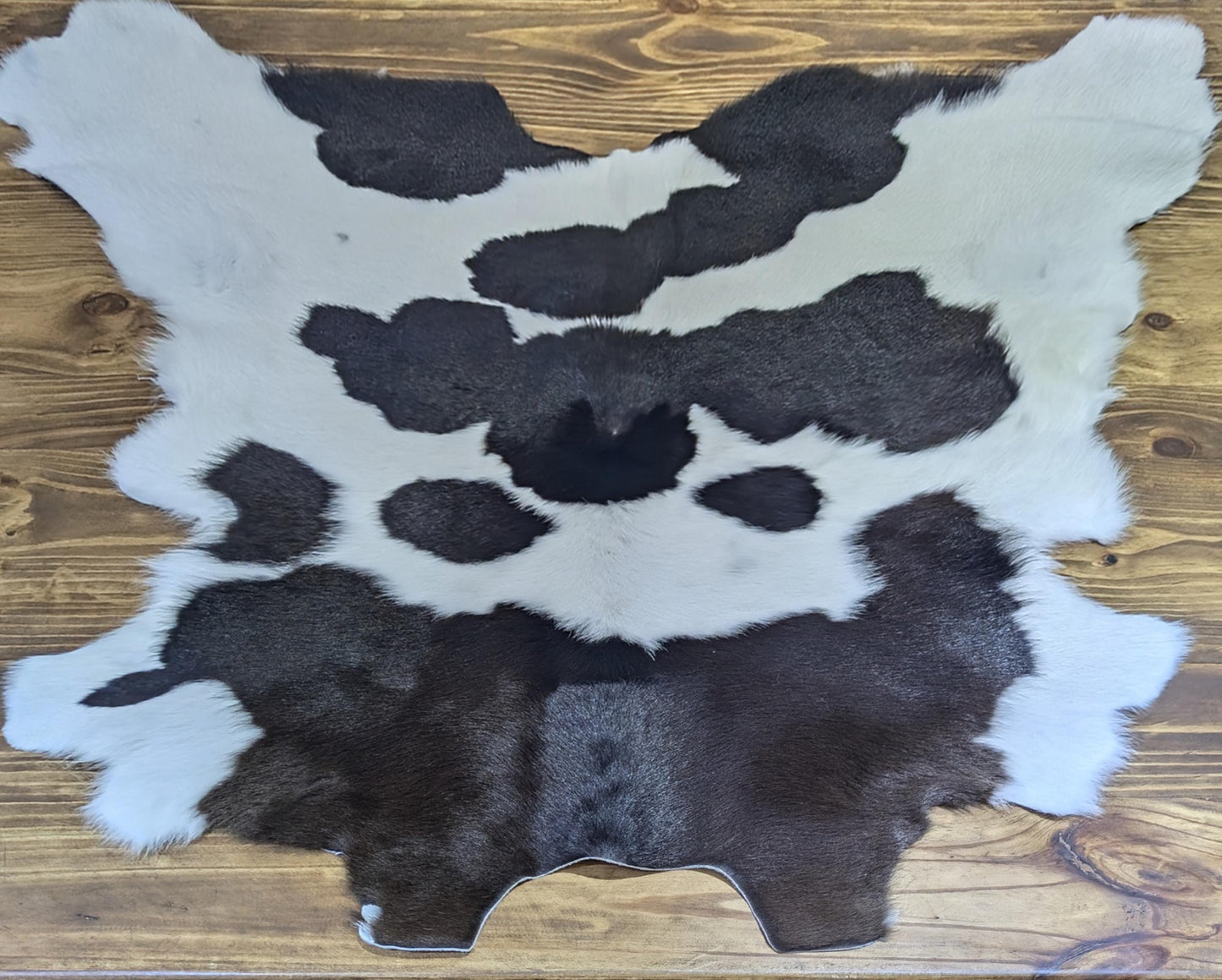 Decorative Calf Fur Rug with Suede Back, Handcrafted in Brazil All Tribes Treasures