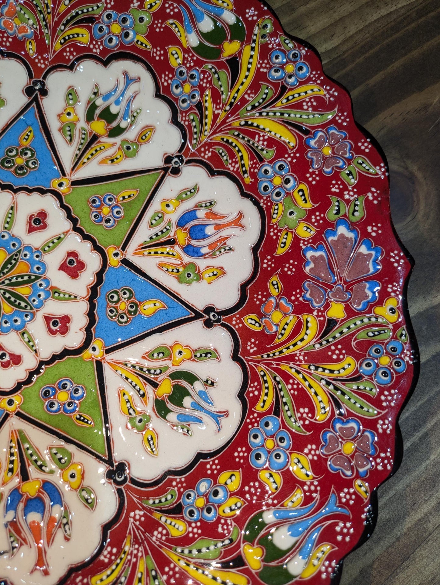 Handcrafted Mandala Ceramic Plate by Emir Gini All Tribes Treasures