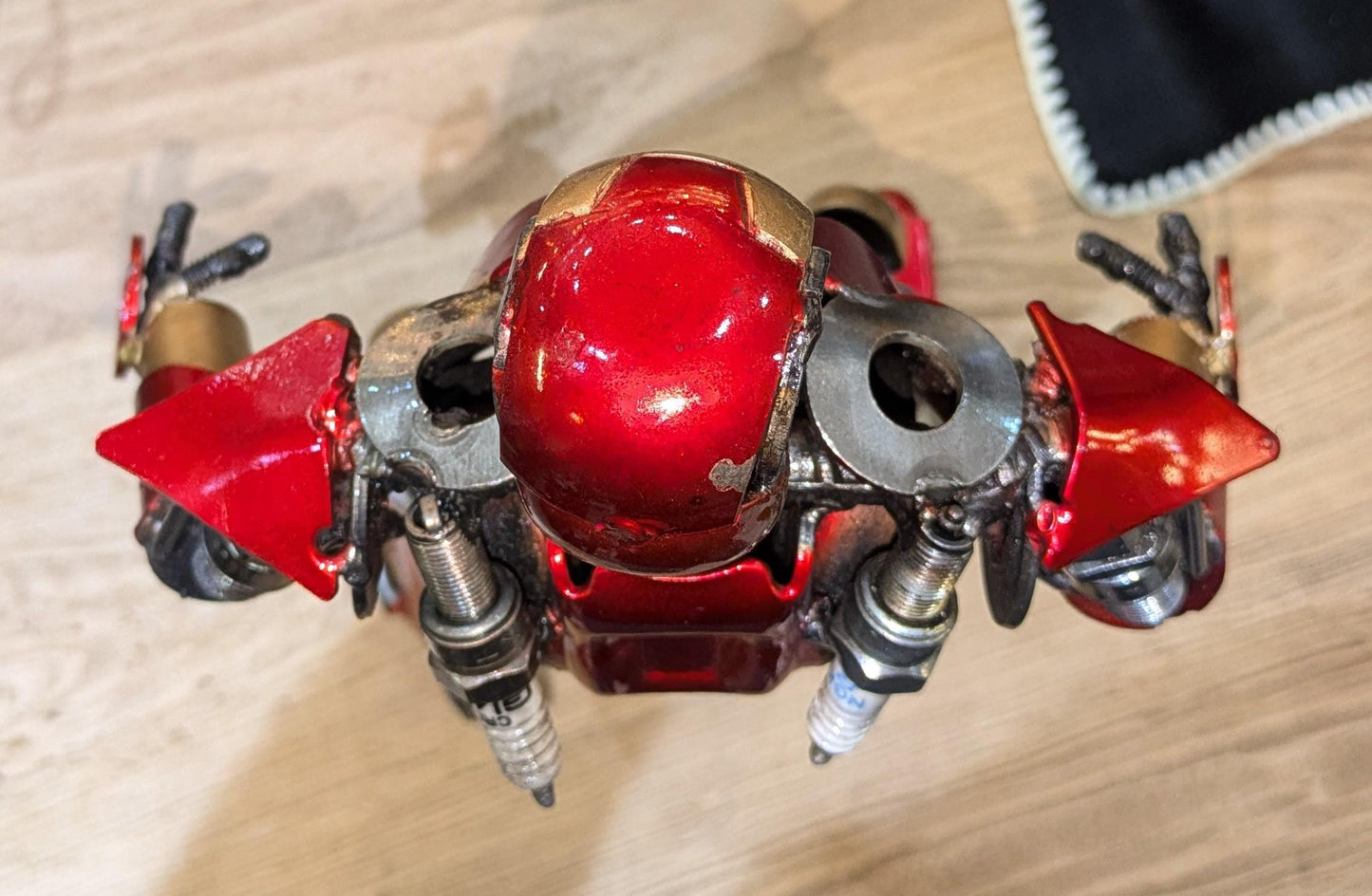 Iron Man Recycled Metal Sculpture by New Mexico Artist All Tribes Treasures
