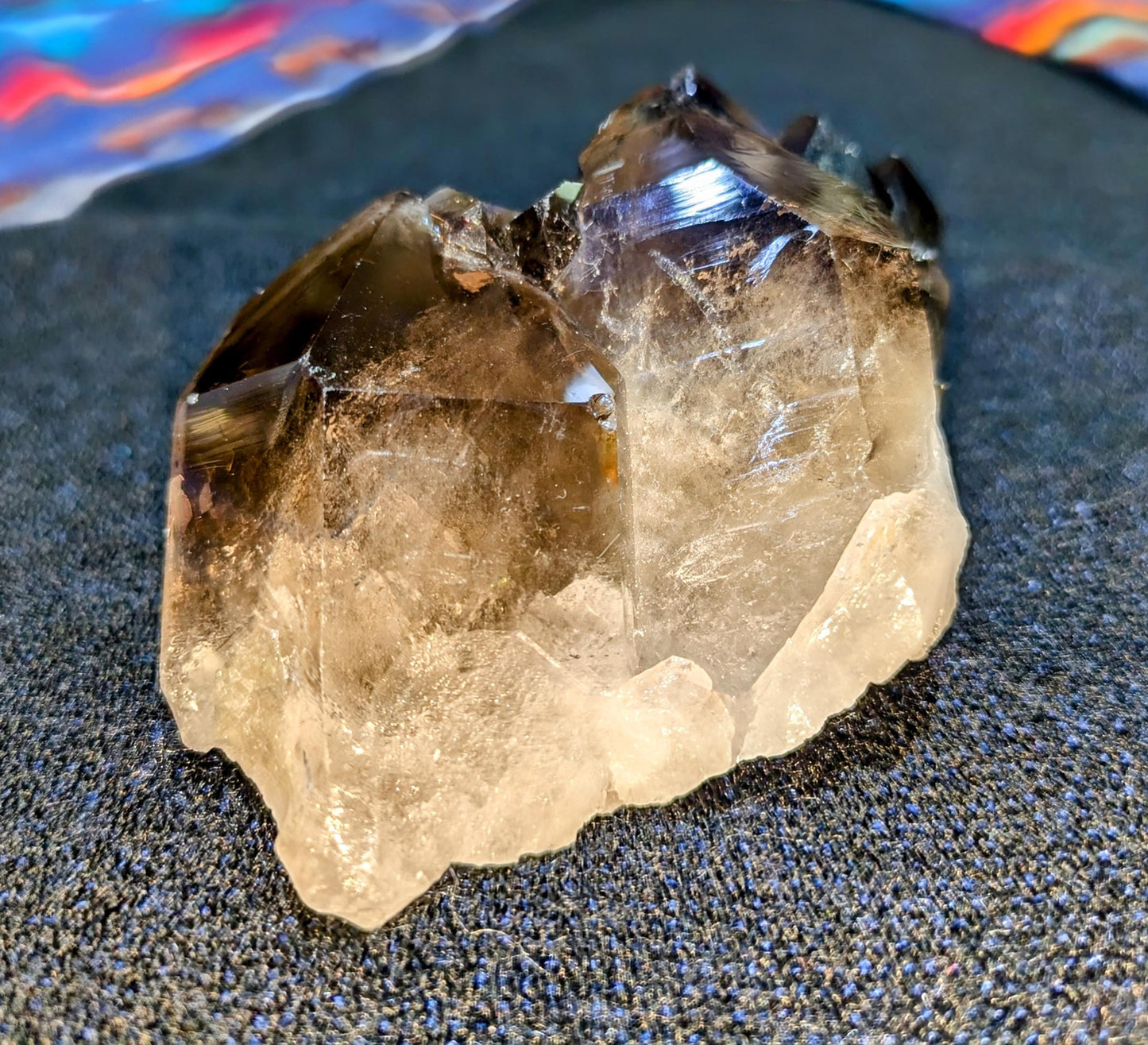 Unique Medium Smokey Quartz Crystal Cluster from Brazil All Tribes Treasures