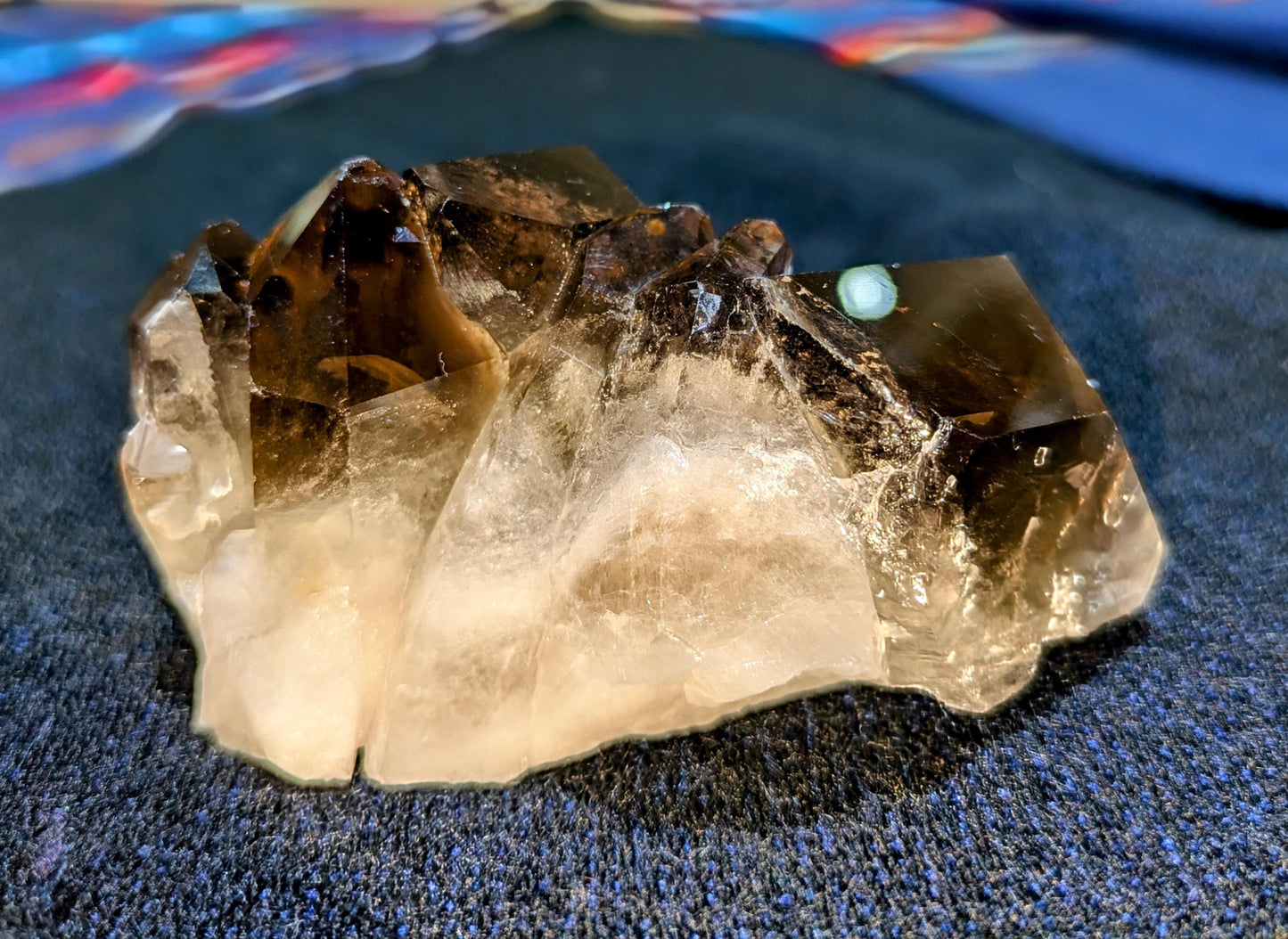 Unique Medium Smokey Quartz Crystal Cluster from Brazil All Tribes Treasures