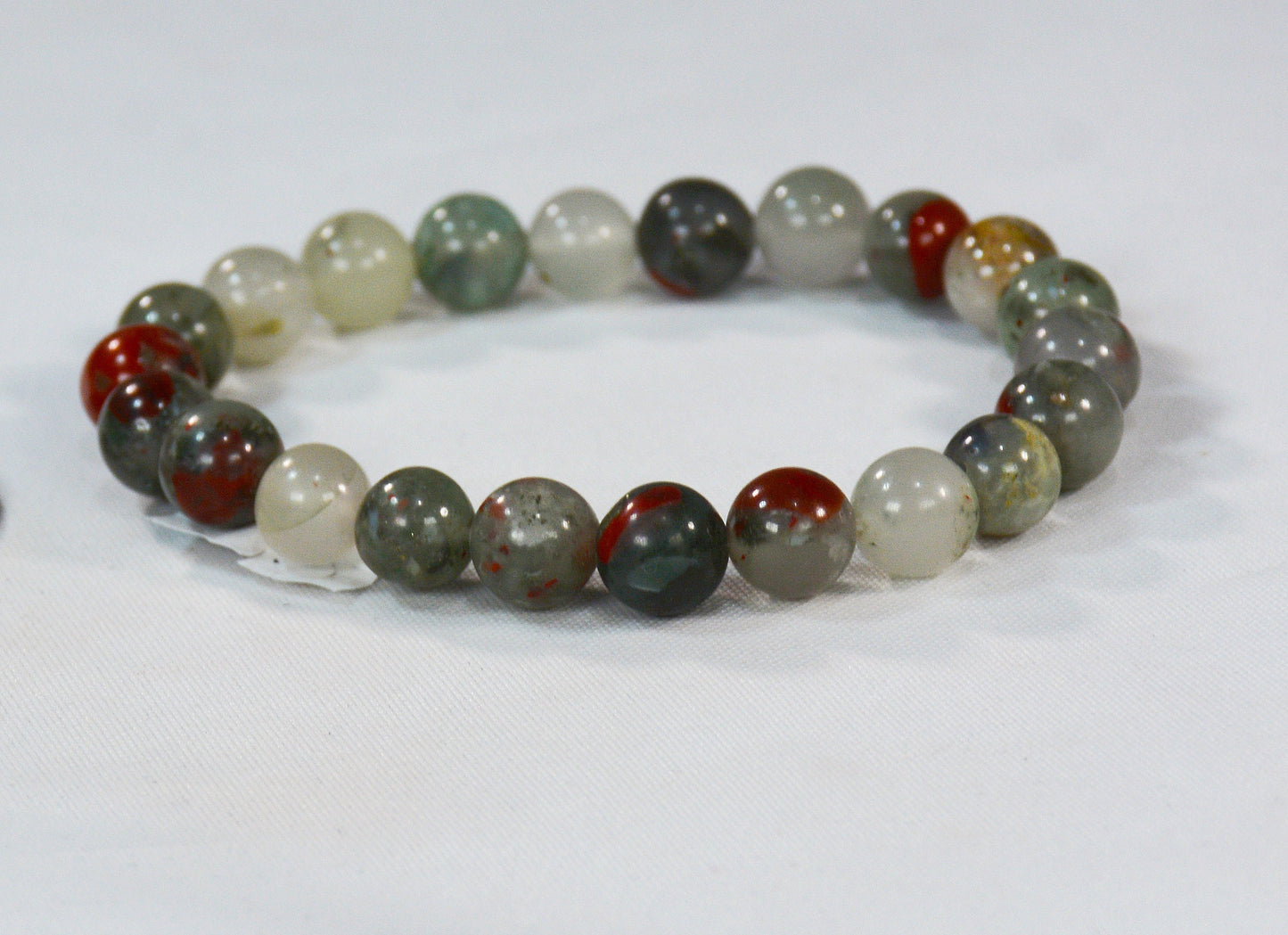 8mm African Bloodstone Stretch Bracelet | Healing Jewelry All Tribes Treasures