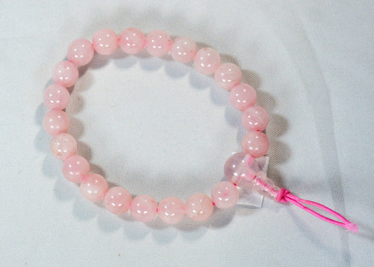 8mm Rose Quartz Stretch Bracelet - Healing Bead Jewelry All Tribes Treasures