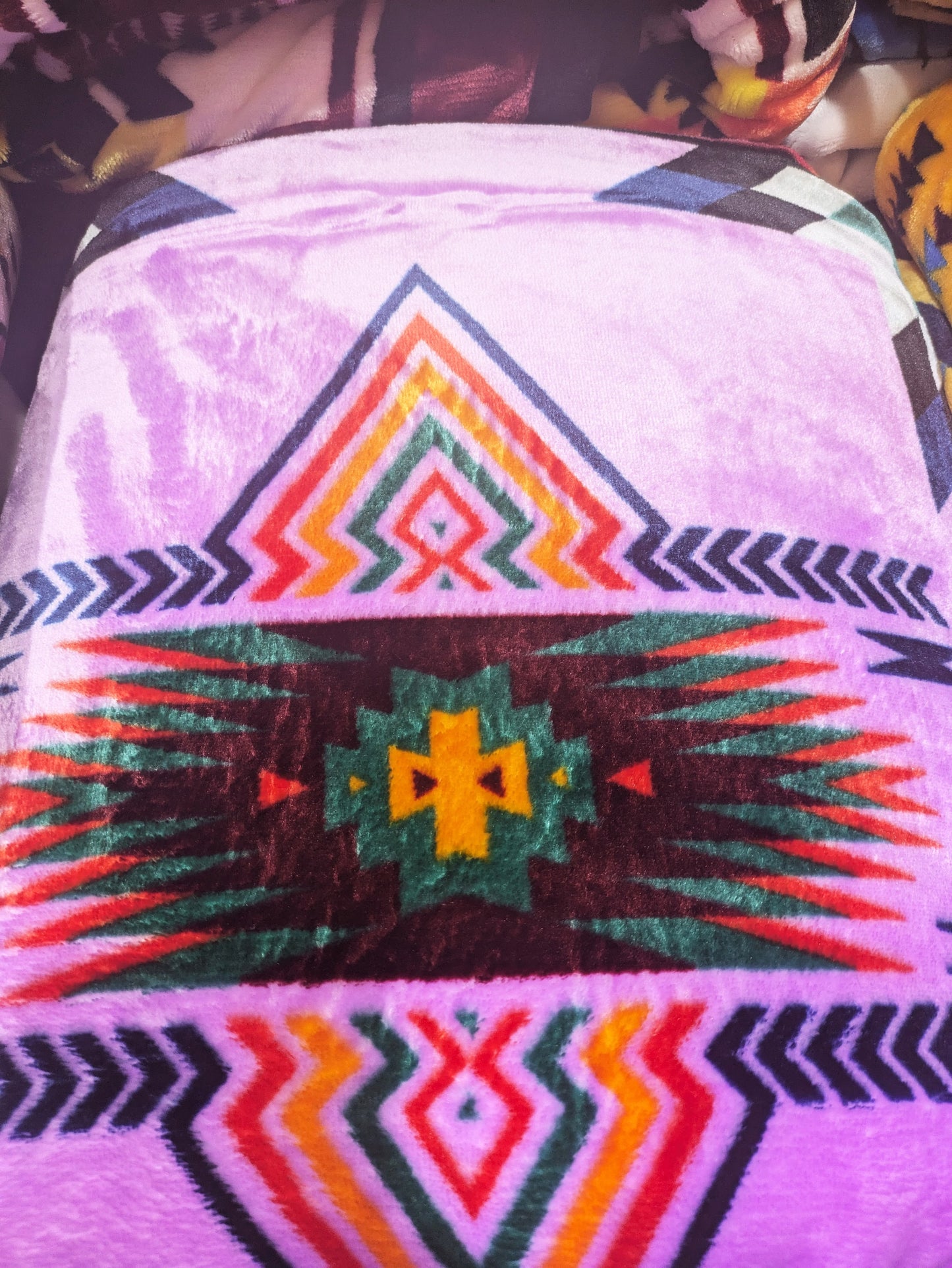 Native American Tribal Blanket - KING Size, Reversible All Tribes Treasures