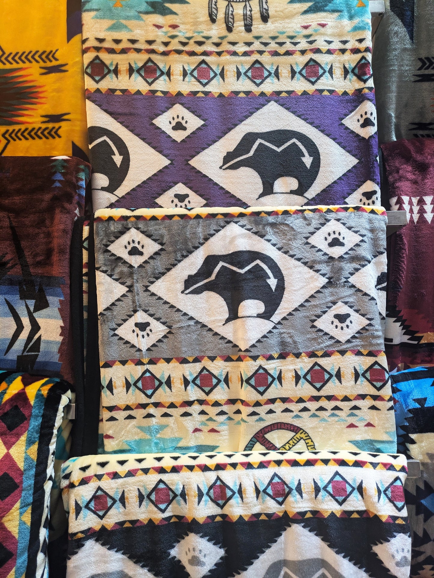 Native American Tribal Blanket - KING Size, Reversible All Tribes Treasures