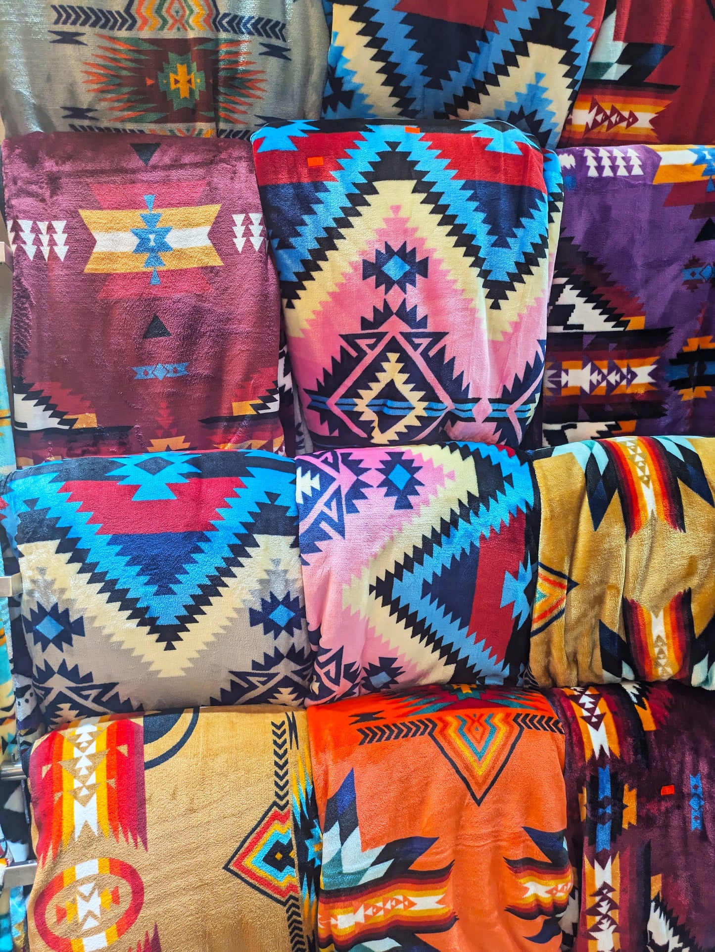 Native American Tribal Blanket - KING Size, Reversible All Tribes Treasures