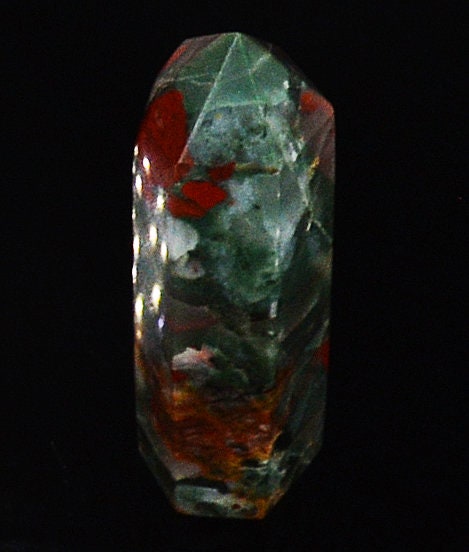 Bloodstone Crystal Point 6-Sided Obelisk Tower All Tribes Treasures
