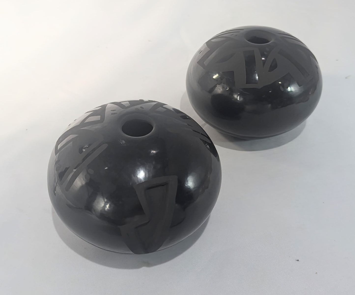 Birdell Bourdon Santa Clara Pueblo Seed Jar – Black Pottery All Tribes Treasures