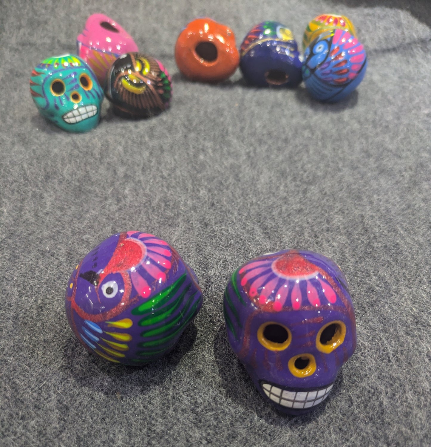 Hand Painted Sugar Skull - Ceramic Dia de los Muertos Decoration All Tribes Treasures