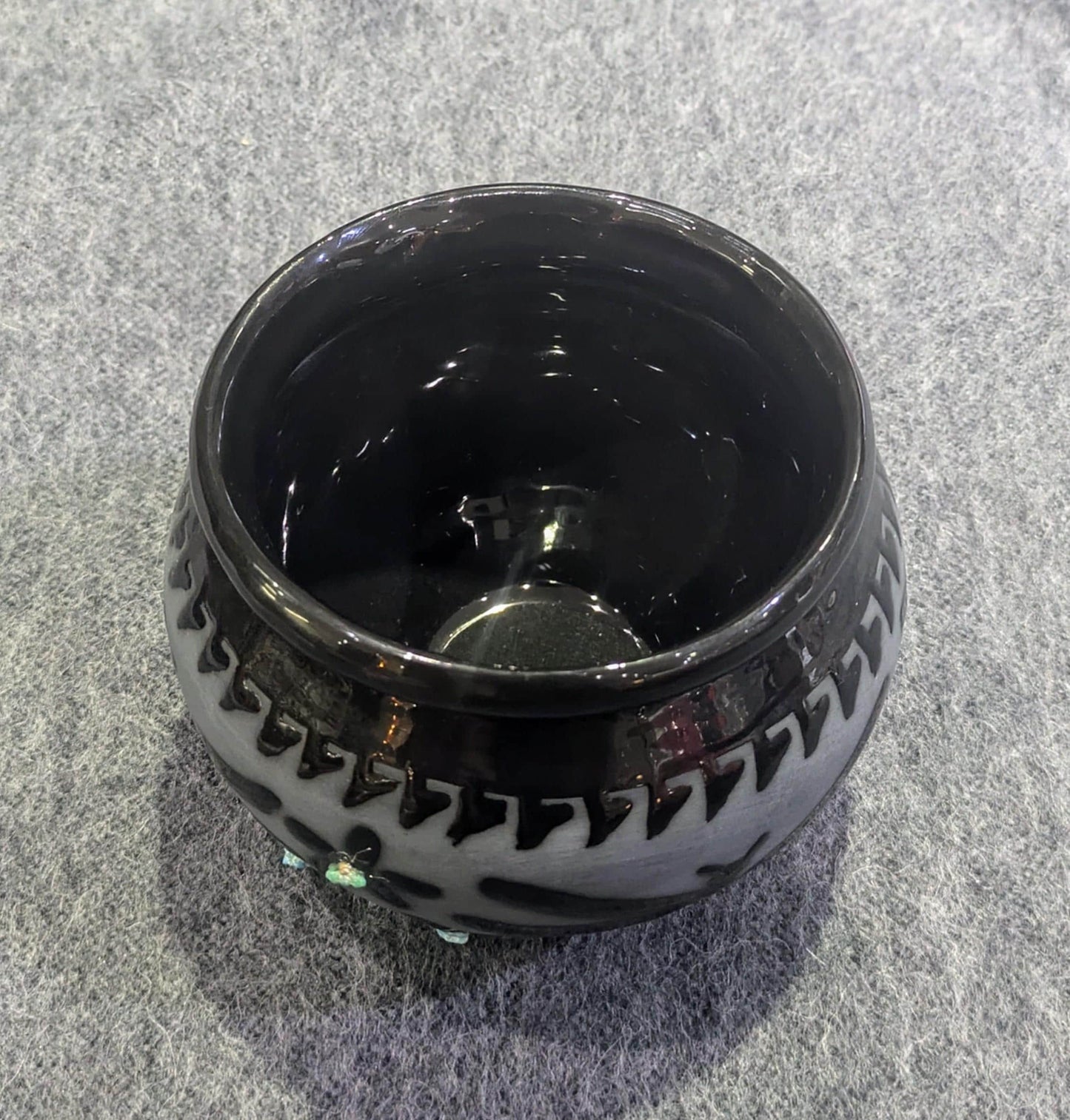 Black Pottery Vase by Maria Adelicia | Native Art All Tribes Treasures