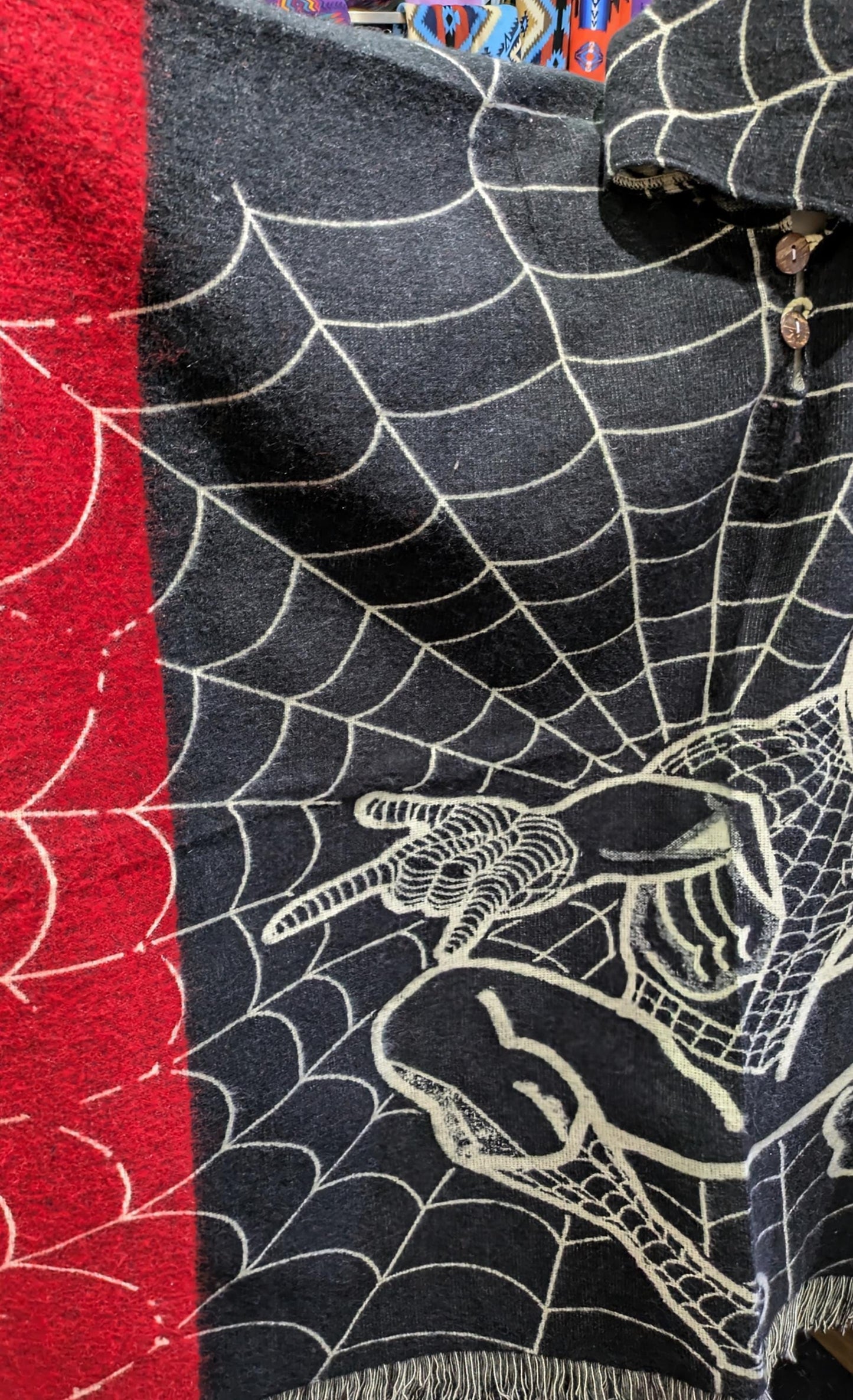 Unisex Spider-Man Reversible Poncho – Handmade Gift All Tribes Treasures