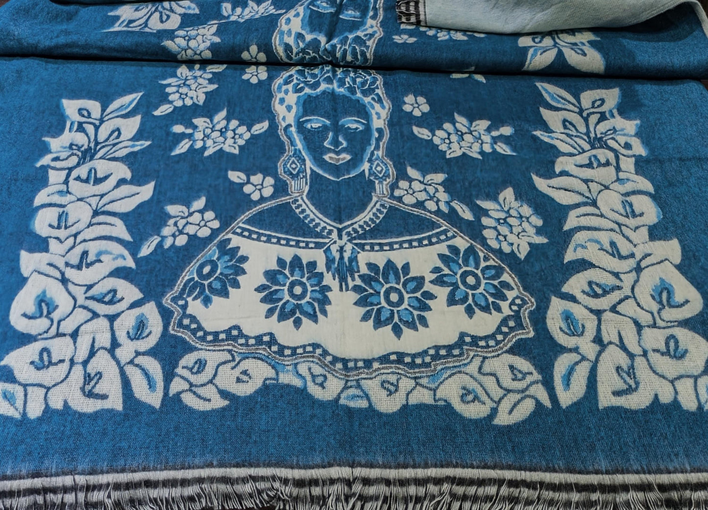 Frida Kahlo Reversible Poncho Unisex Christmas Gift All Tribes Treasures