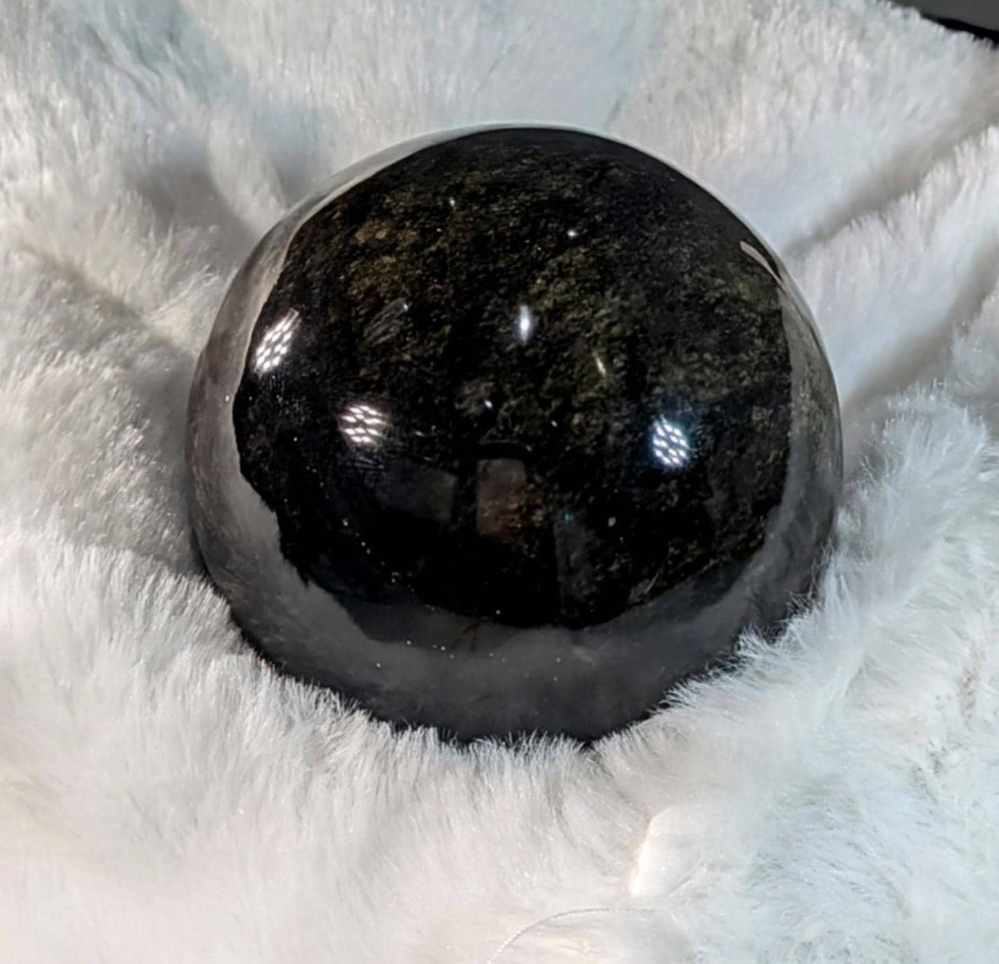 Sheen Obsidian Healing Sphere from Mexico All Tribes Treasures