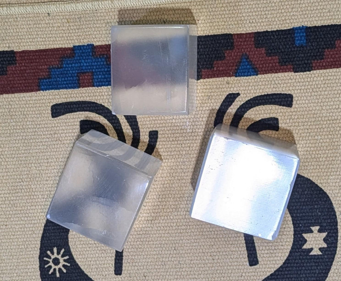 Selenite Cube Teaching Aid and Healing Crystal All Tribes Treasures