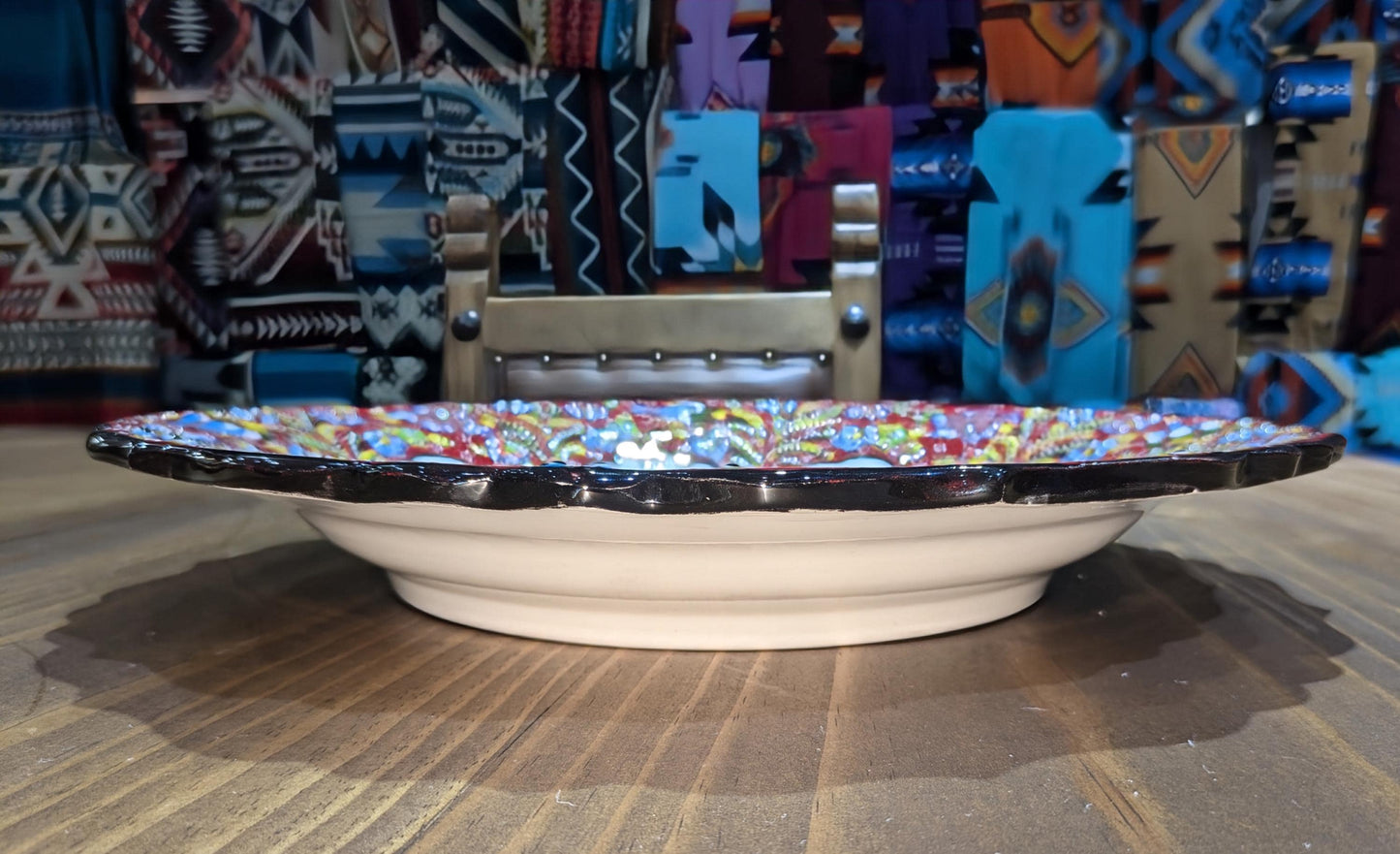 Handcrafted Mandala Ceramic Plate by Emir Gini All Tribes Treasures