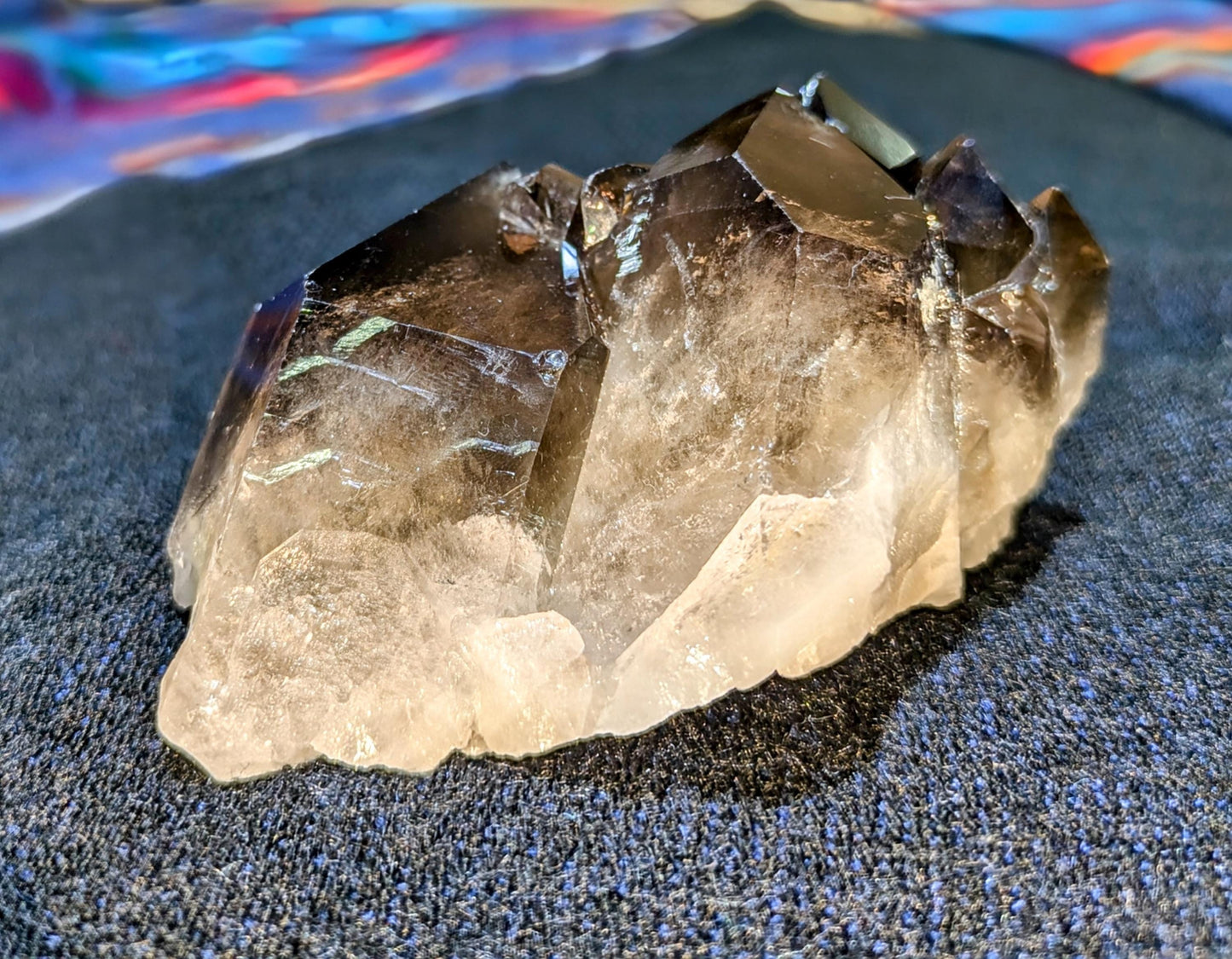 Unique Medium Smokey Quartz Crystal Cluster from Brazil All Tribes Treasures