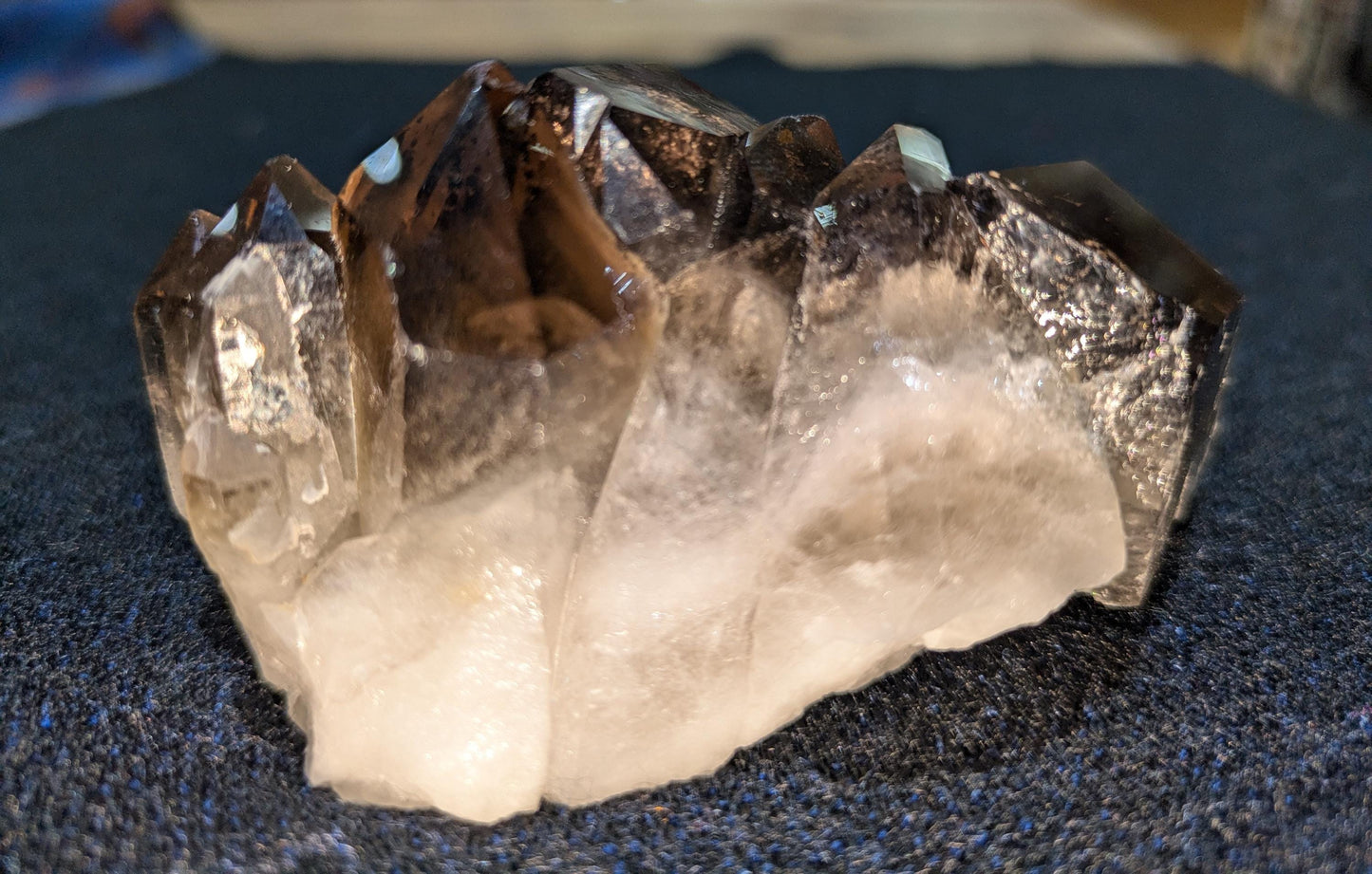 Unique Medium Smokey Quartz Crystal Cluster from Brazil All Tribes Treasures
