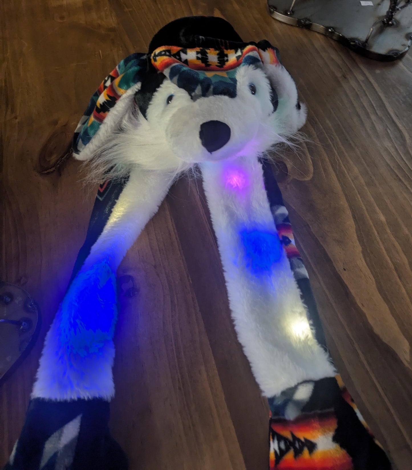 Light-Up LED Wolf Hat with Squeaky Paws & Ears All Tribes Treasures