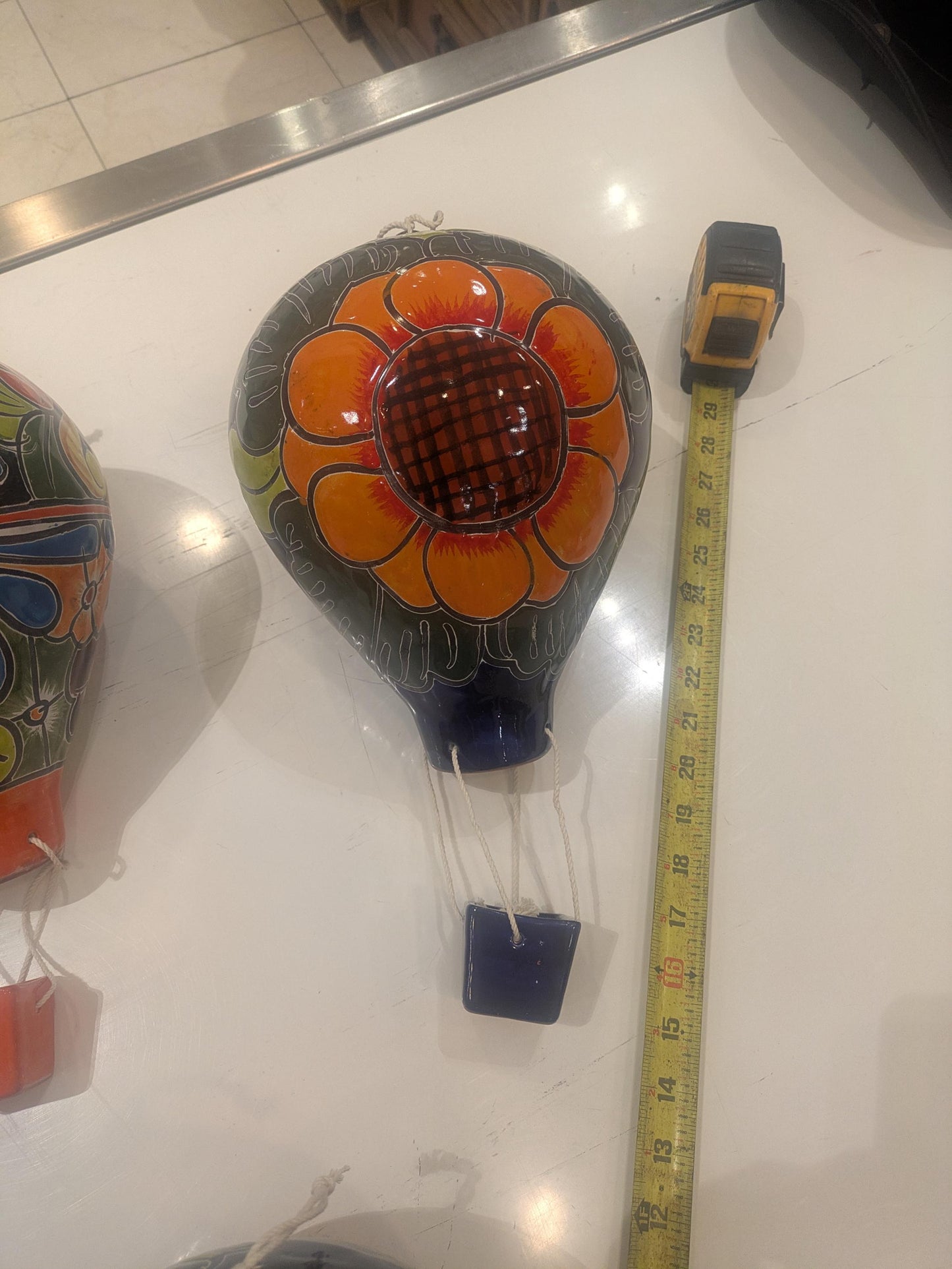 Large Talavera Ceramic Balloon: Hand-Painted Folk Art All Tribes Treasures